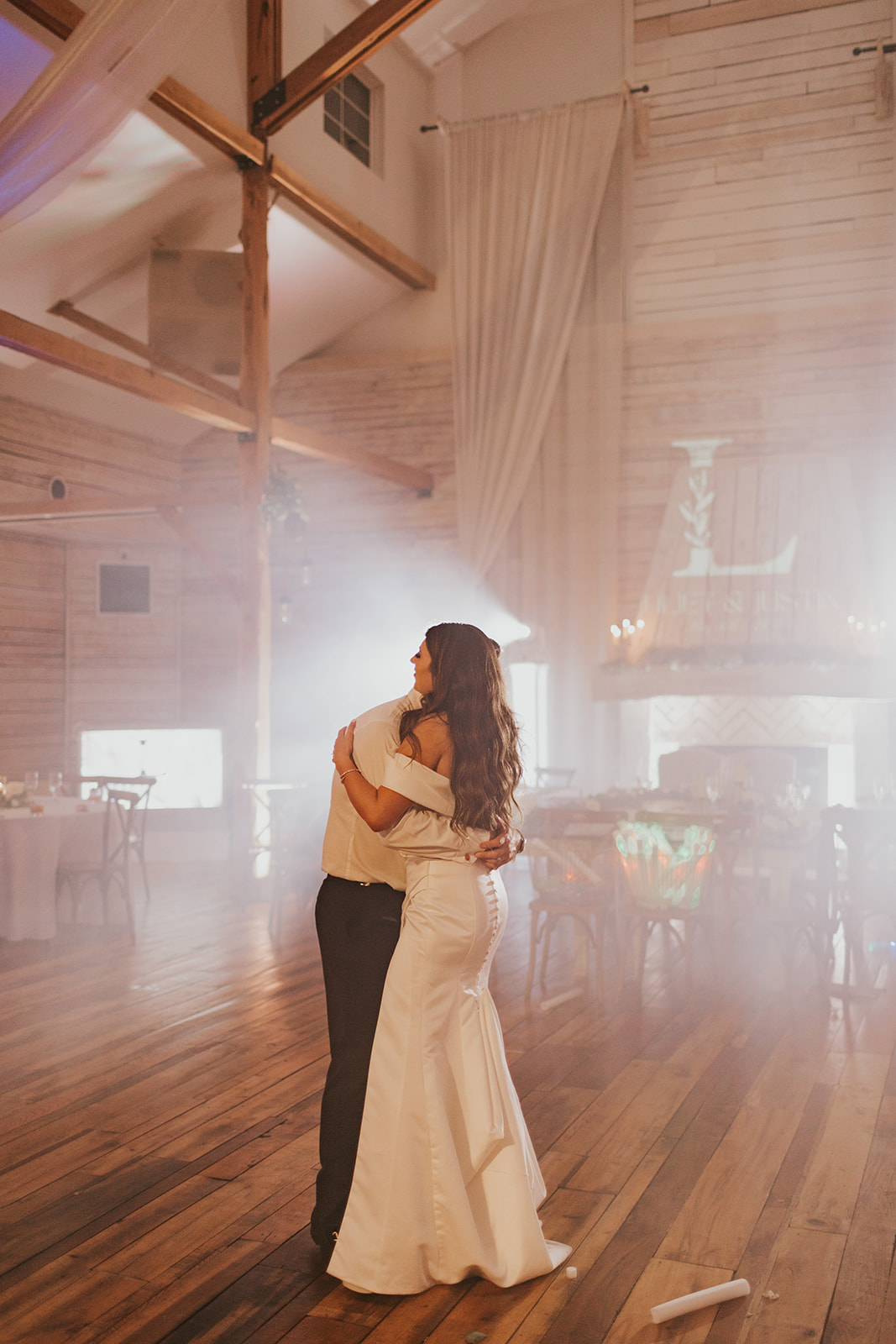 Bride and Groom share in a private last dance after their wedding day. 