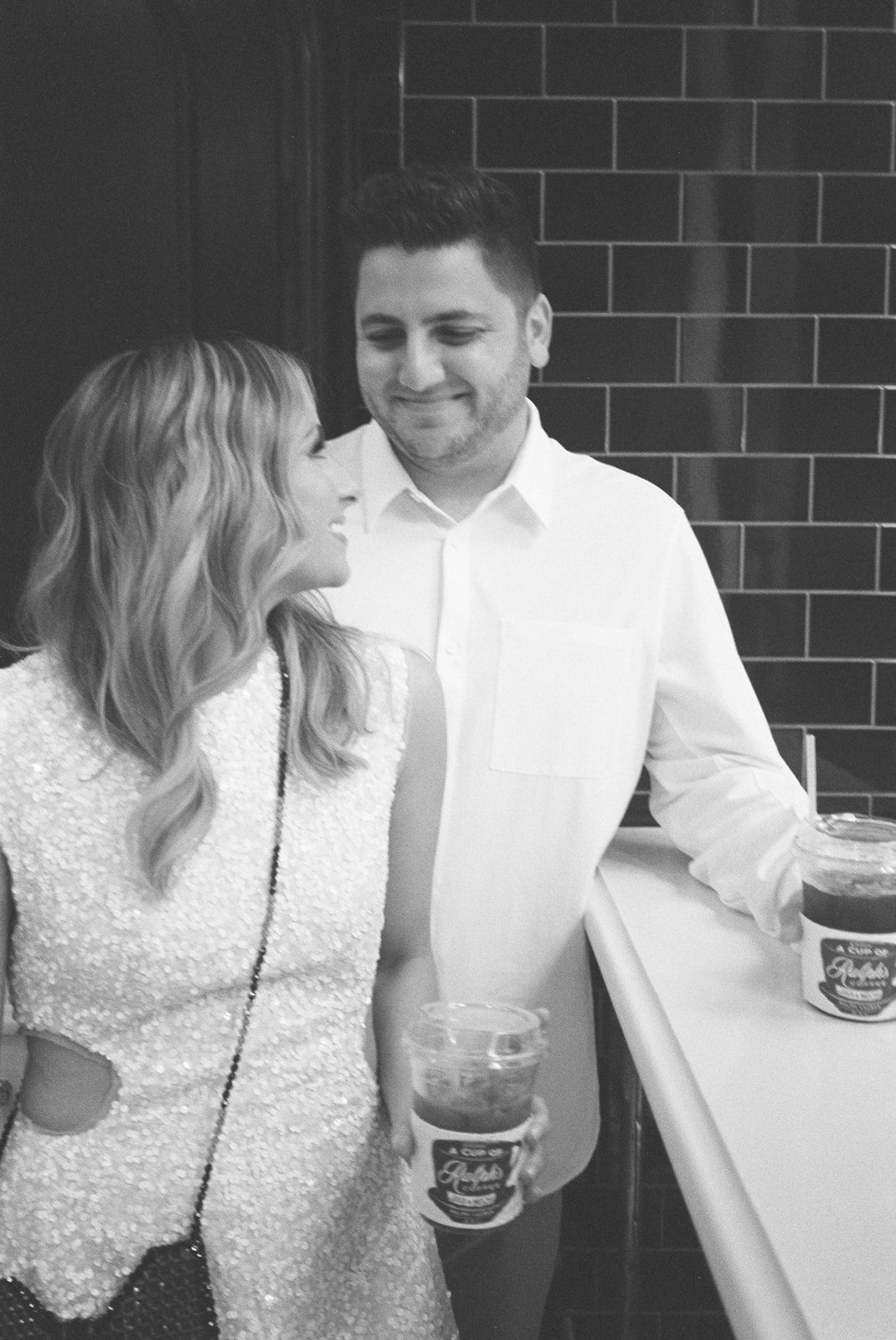 Engagement Session at Ralph's Coffee in NYC