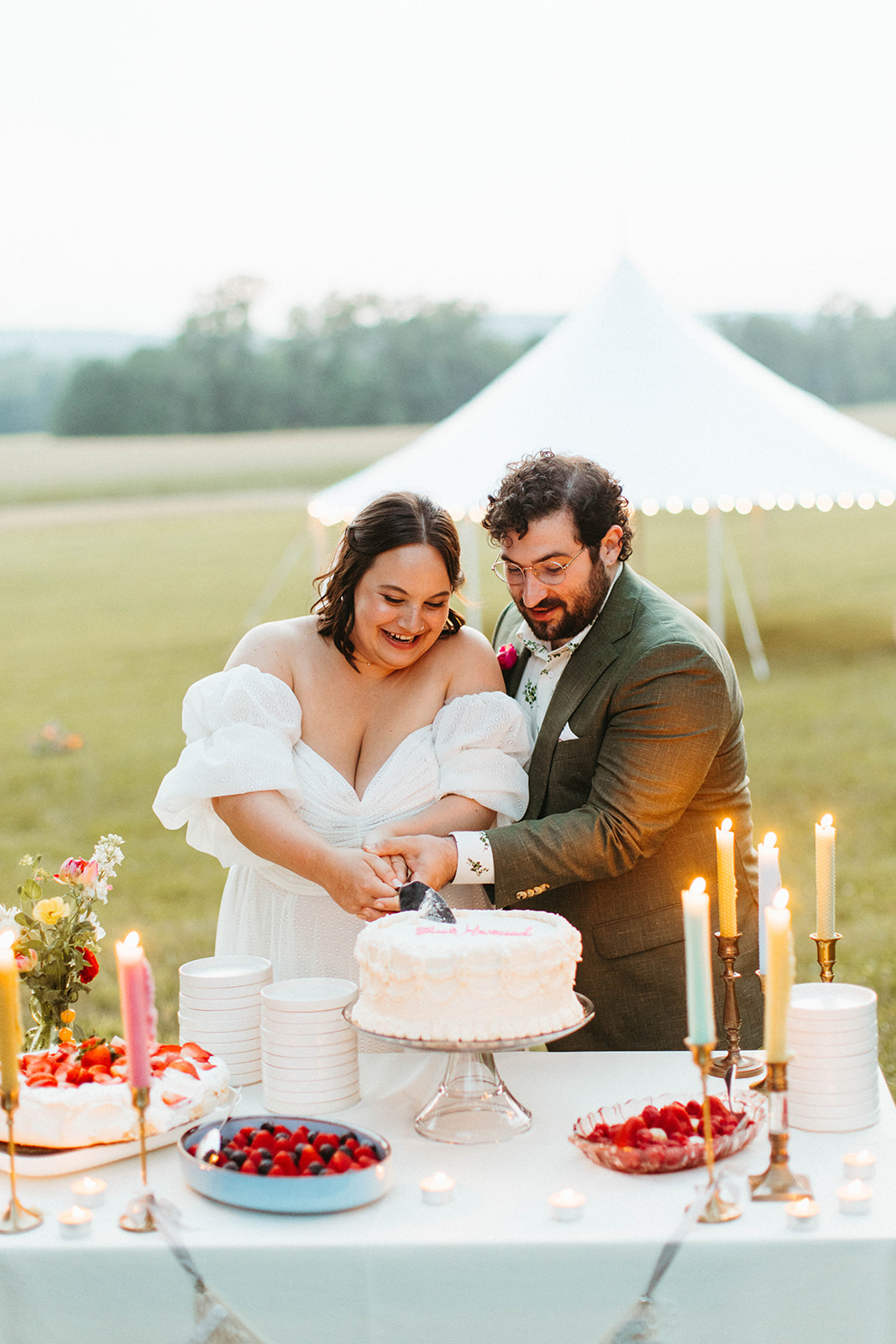 A Colorful DIY Intimate Catskill Country Wedding Weddings by nato