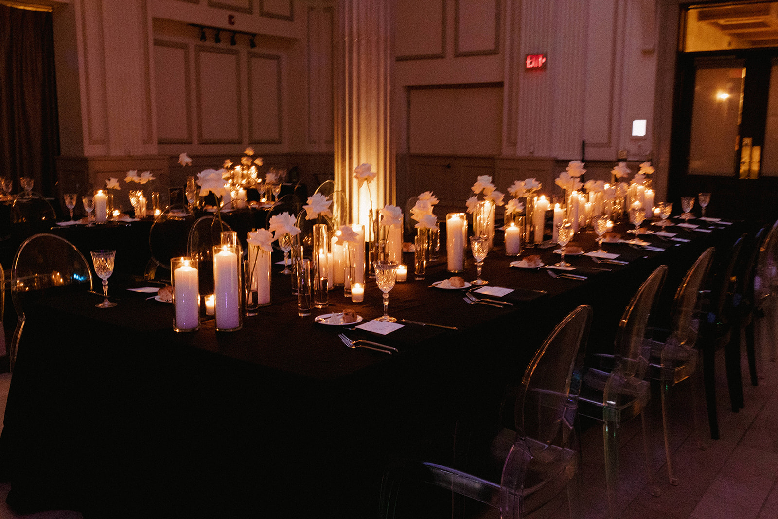 wedding decor and details Old Hollywood wedding at the Treasury in St Augustine FL