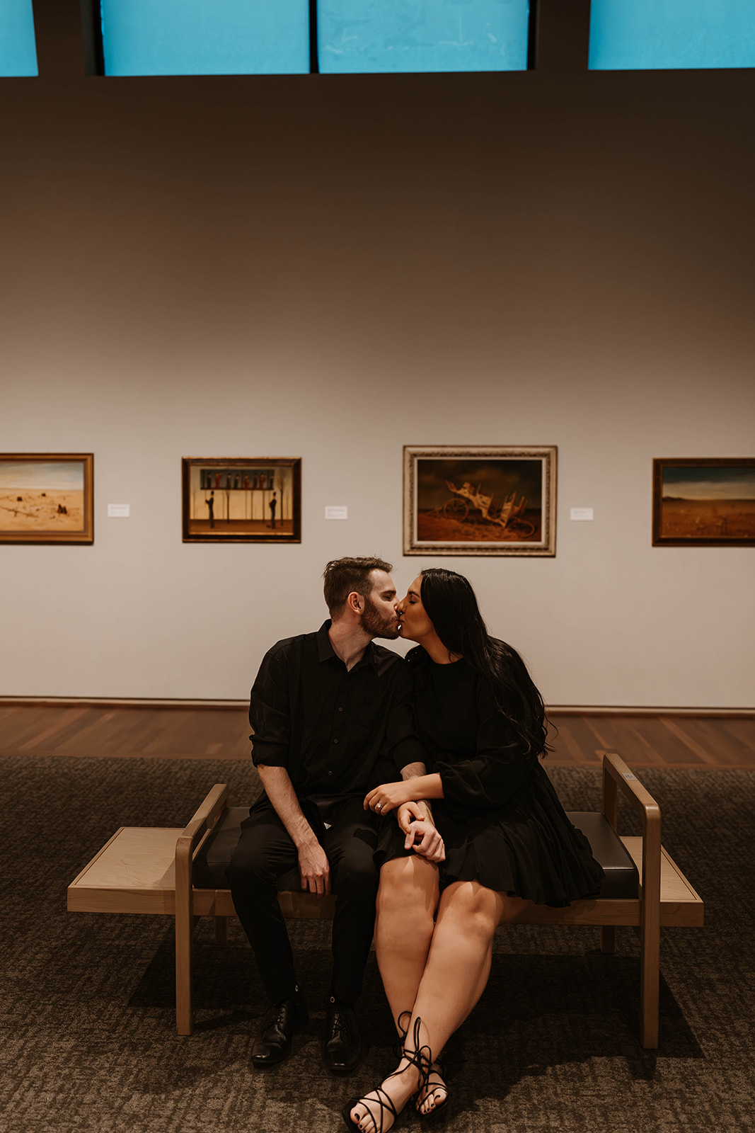 Phoenix Wedding Photographer, Art Museum Engagement Photos