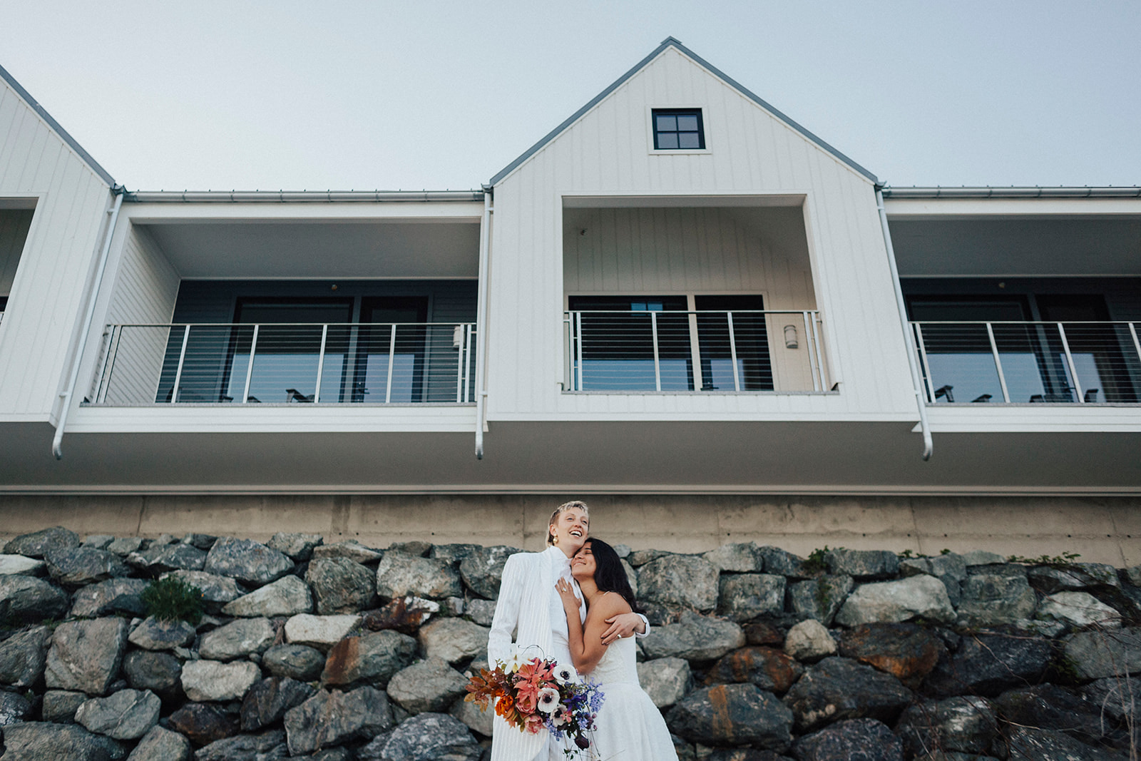Intimate Elopement at Outlook Inn on Orcas Island. Eastsound Wedding in the San Juan Islands. Vintage styling