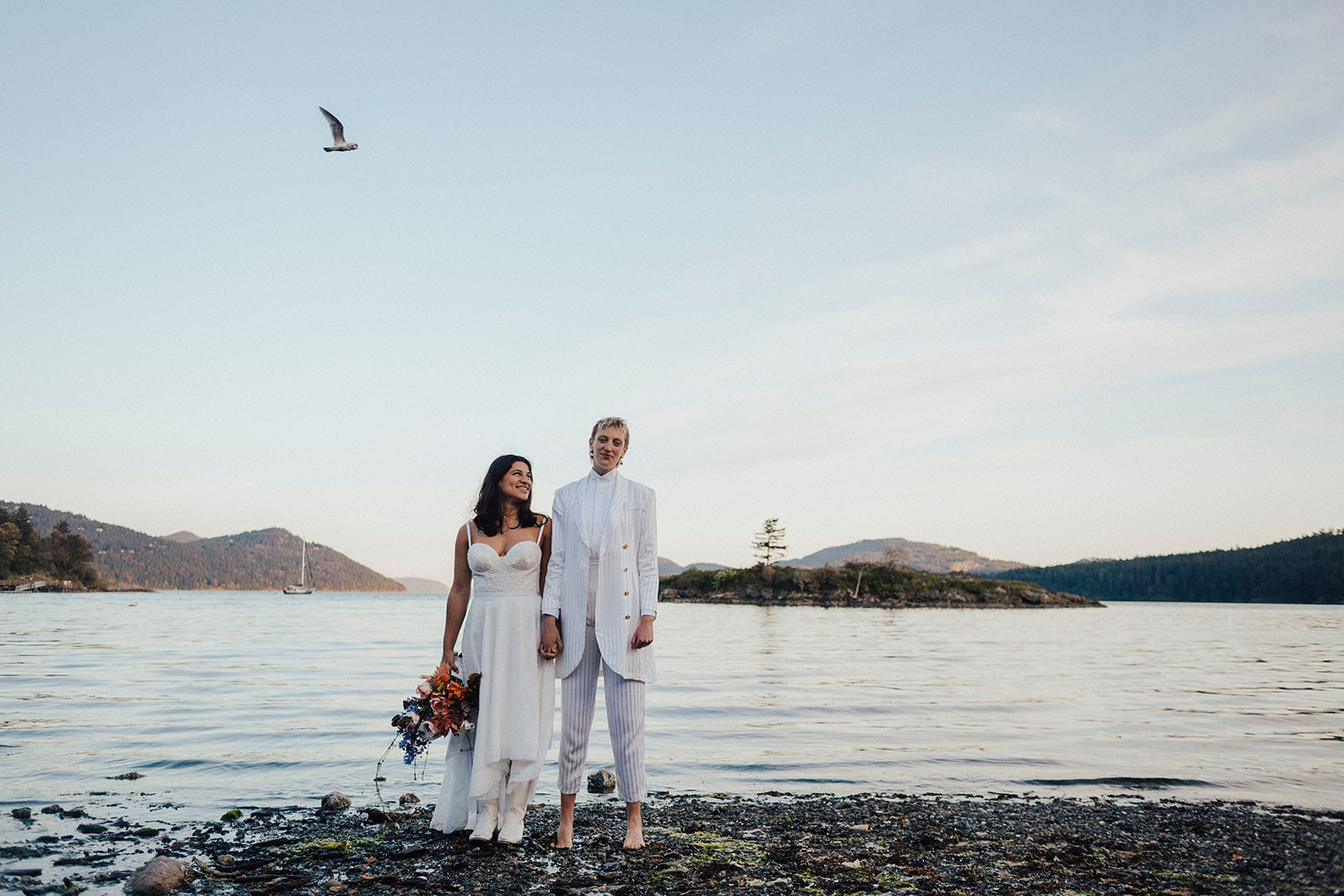 Intimate Elopement at Outlook Inn on Orcas Island. Eastsound Wedding in the San Juan Islands.