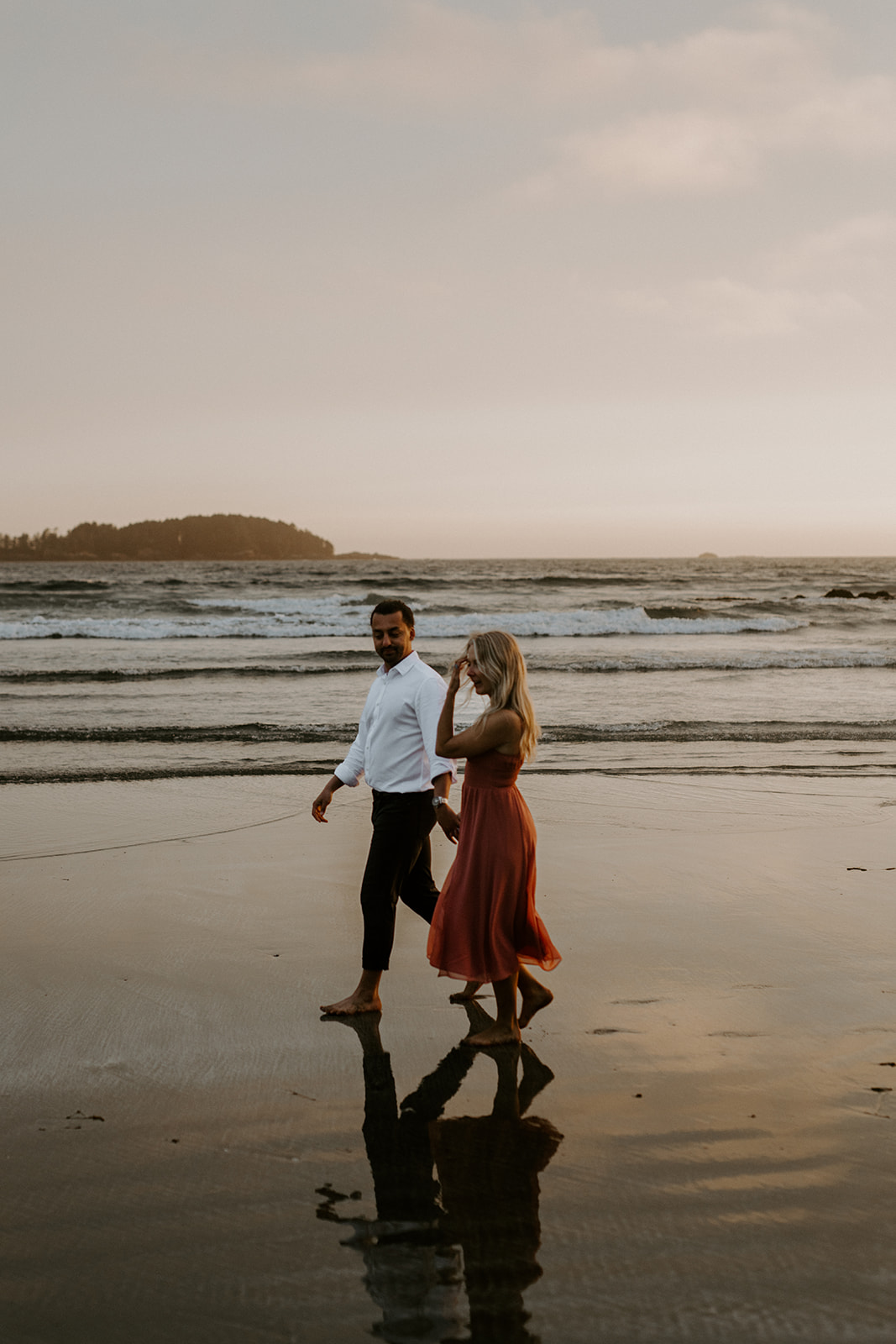 Sunset Engagement Session in Tofino BC