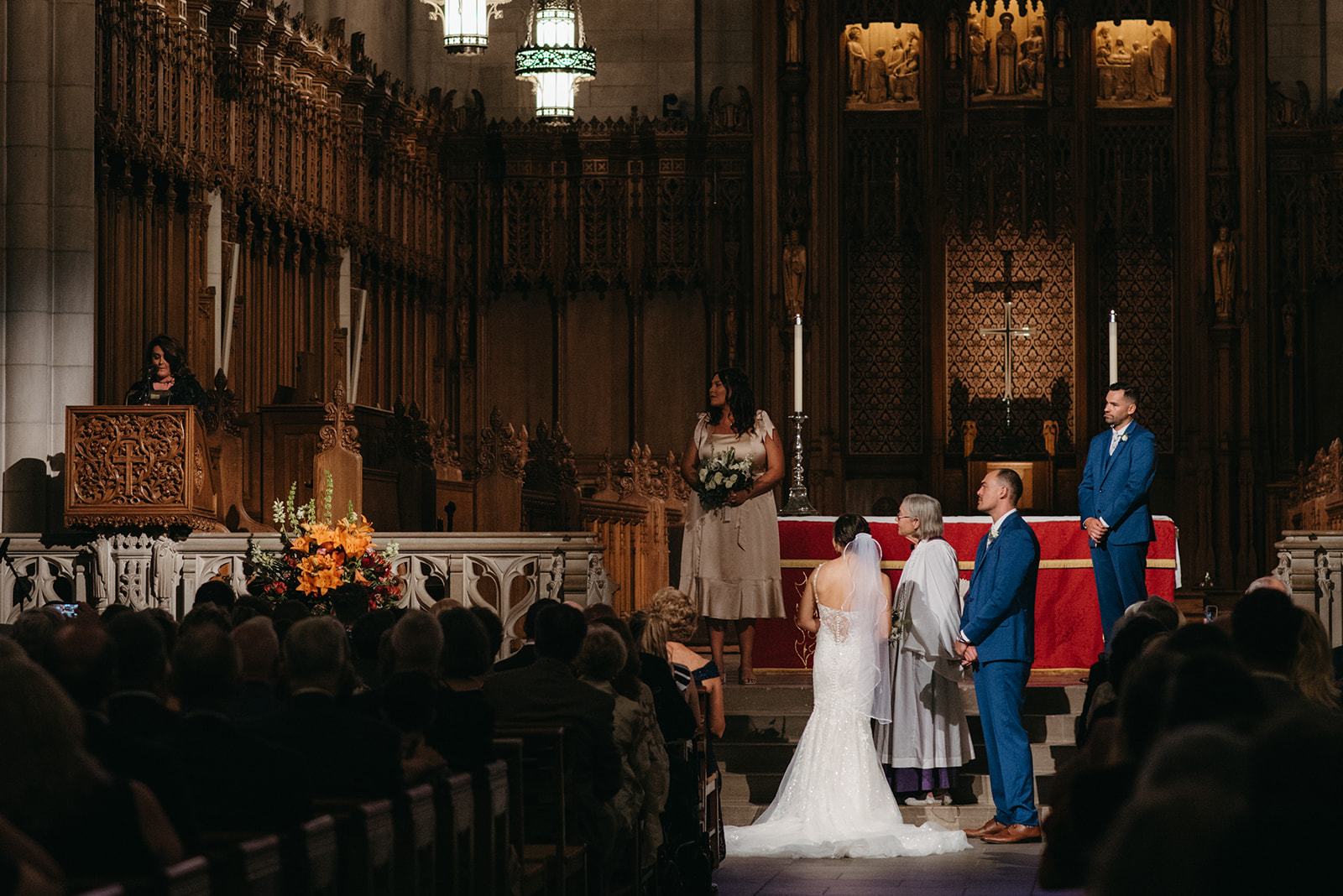 Elegant Wedding at Duke Chapel and University Tower 