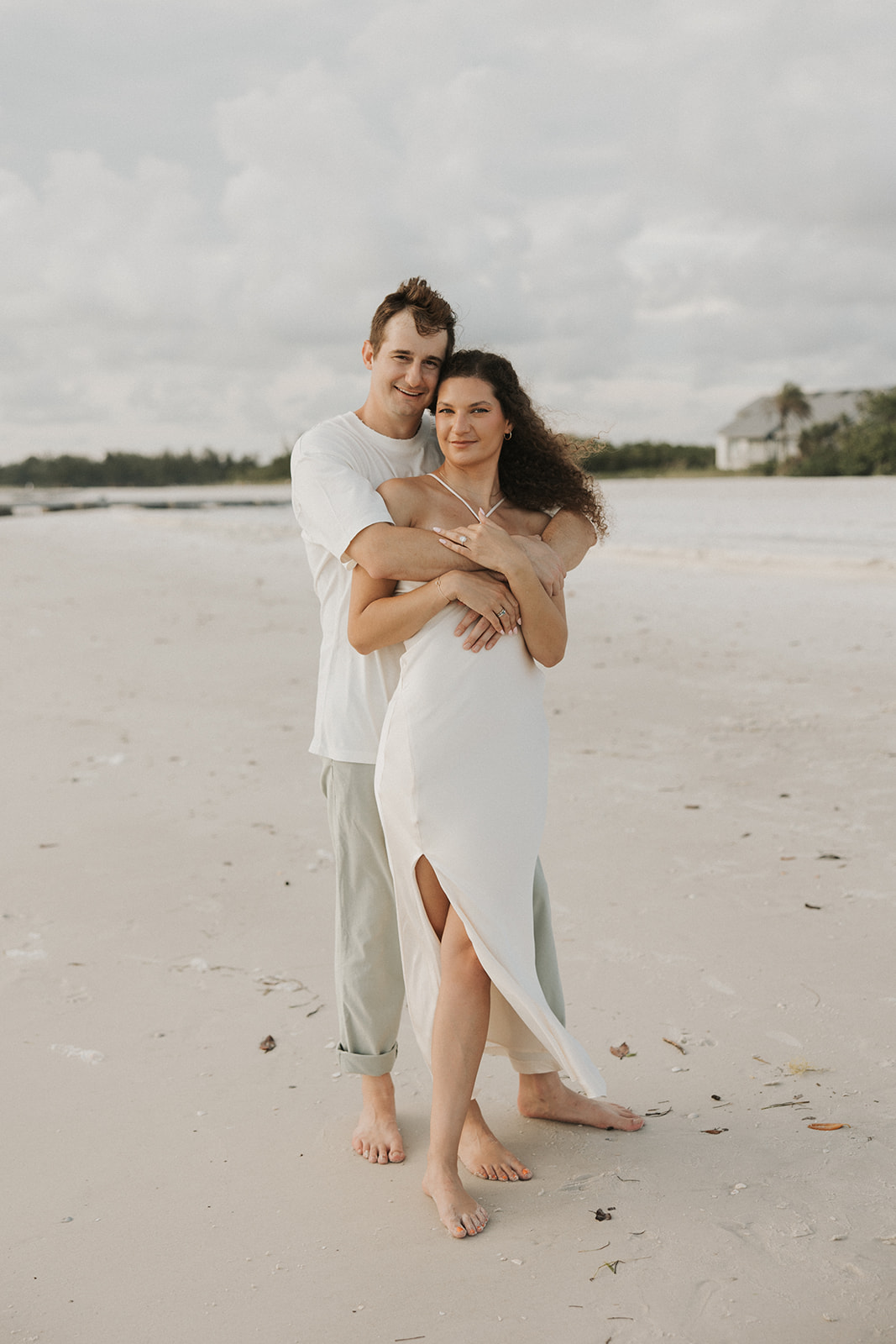 Dreamy and candid Longboat Key Florida engagement photos.