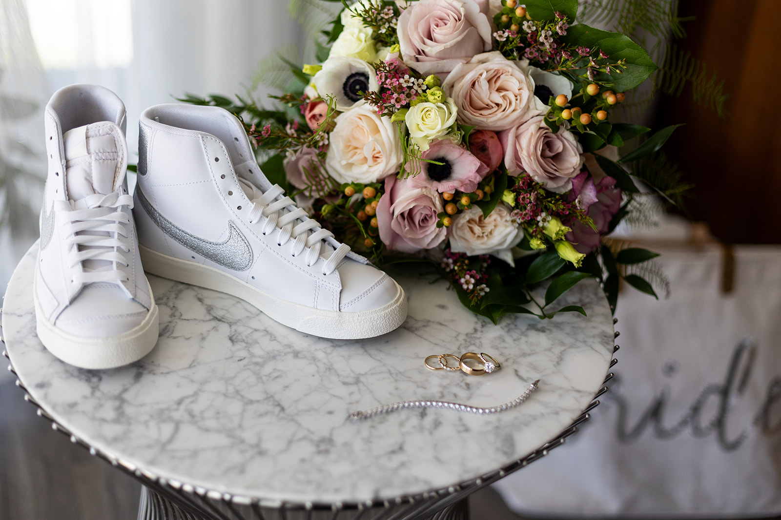 Bride's Converse Reception Shoes