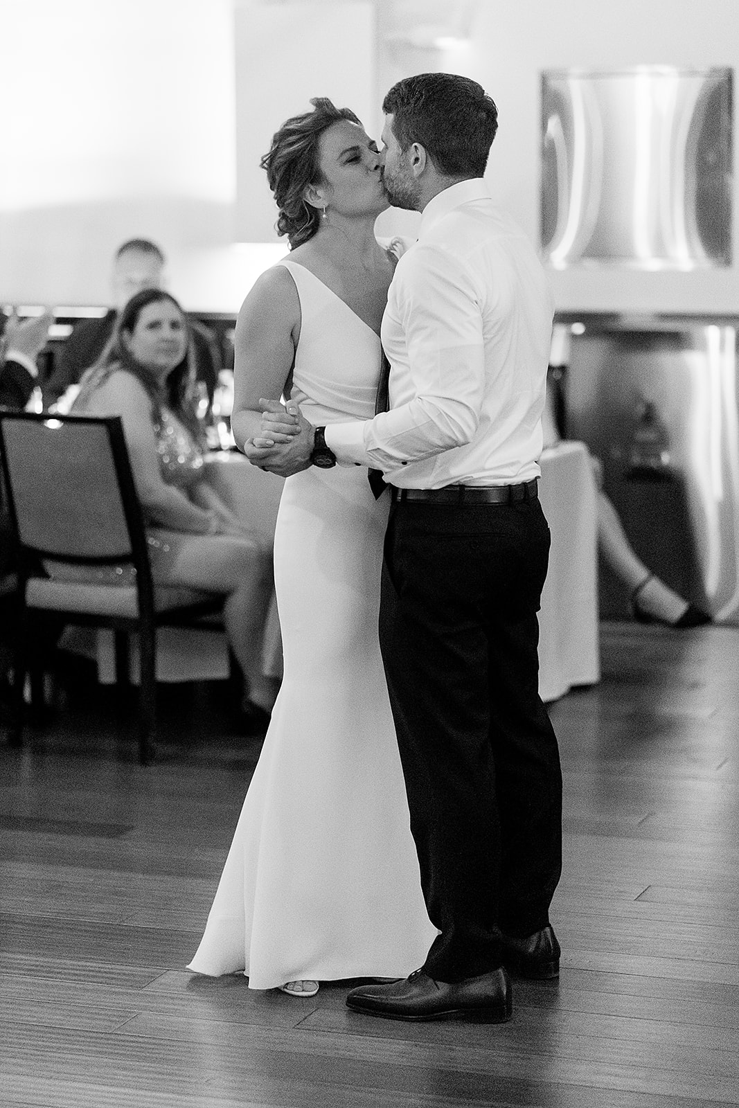 first dance at Olympic Rooftop Pavilion Wedding 