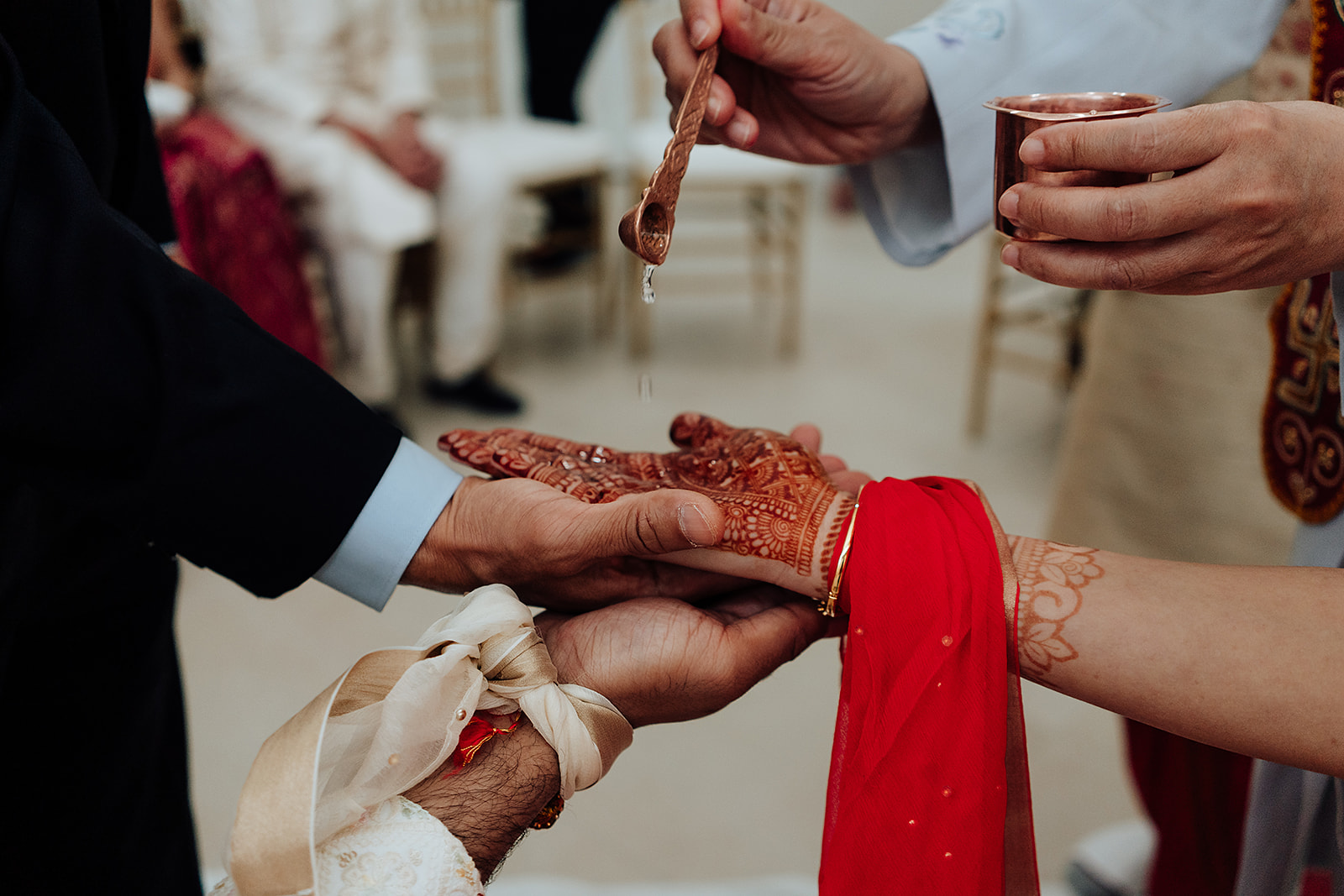 Orange county Indian wedding photography with traditional rituals wedding flowers 