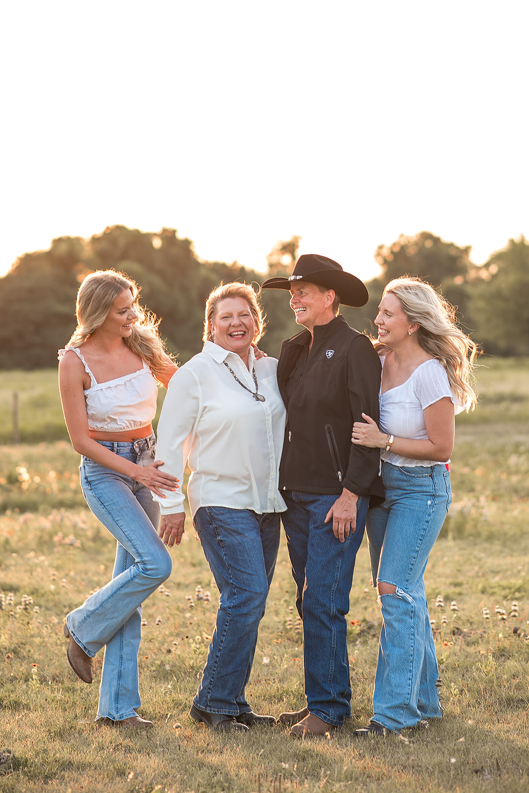 Family photo session of Waggin Tails Ranch in Wylie, Texas, Photographed by Dark Horse Photography.