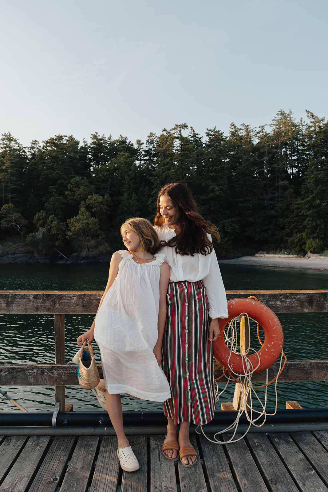 Mother and Daughter photoshoot in Shop Doen on Orcas Island. Elizabeth Antonia, The Littlest blog
