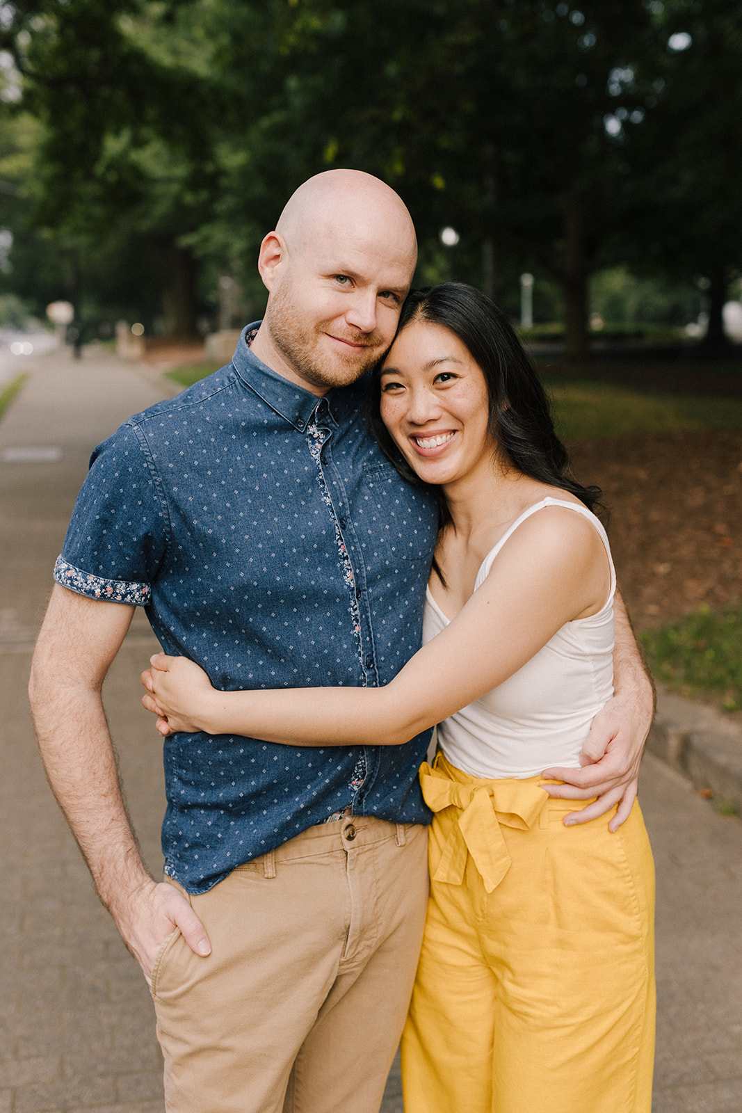 Amy Ellis Photography couples or engagement session in Downtown Raleigh, NC