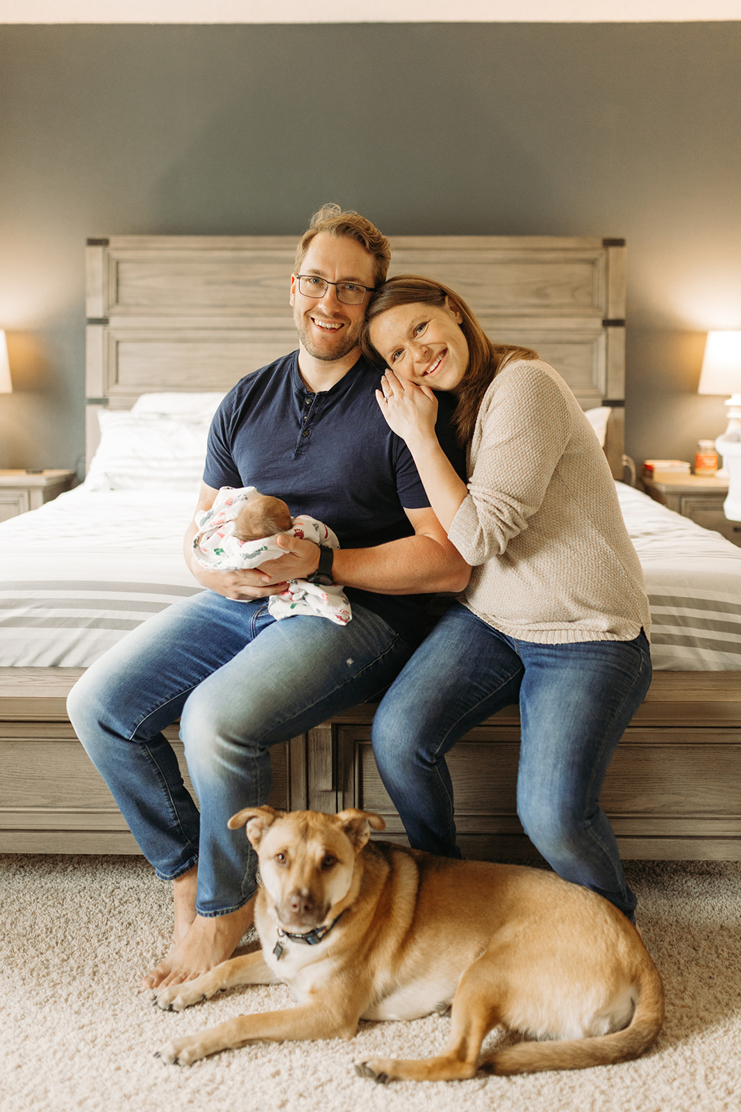 Documentary newborn photos at home in Castle Rock Colorado