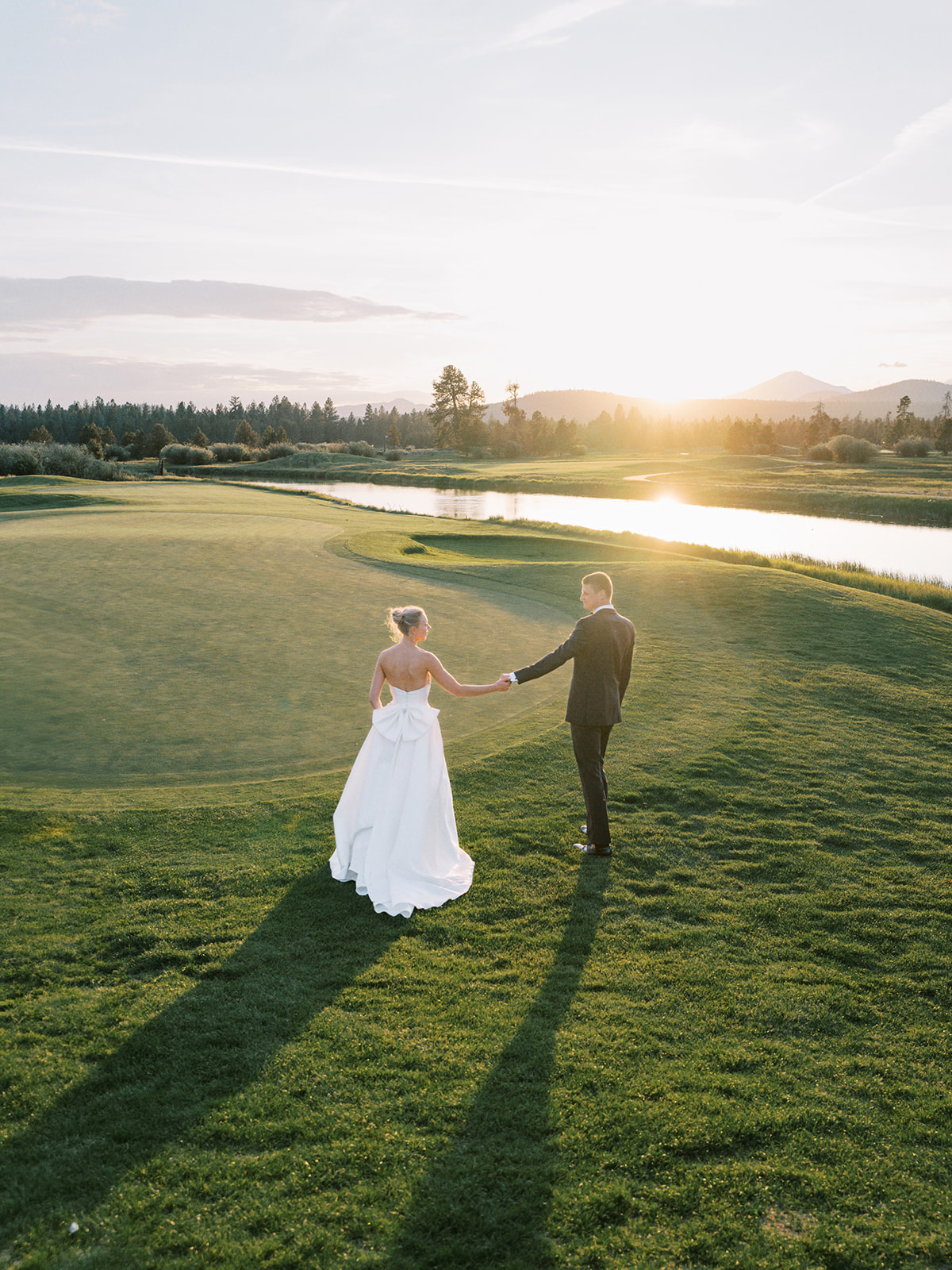 Crosswater Golf Club Wedding Sunset Photos  