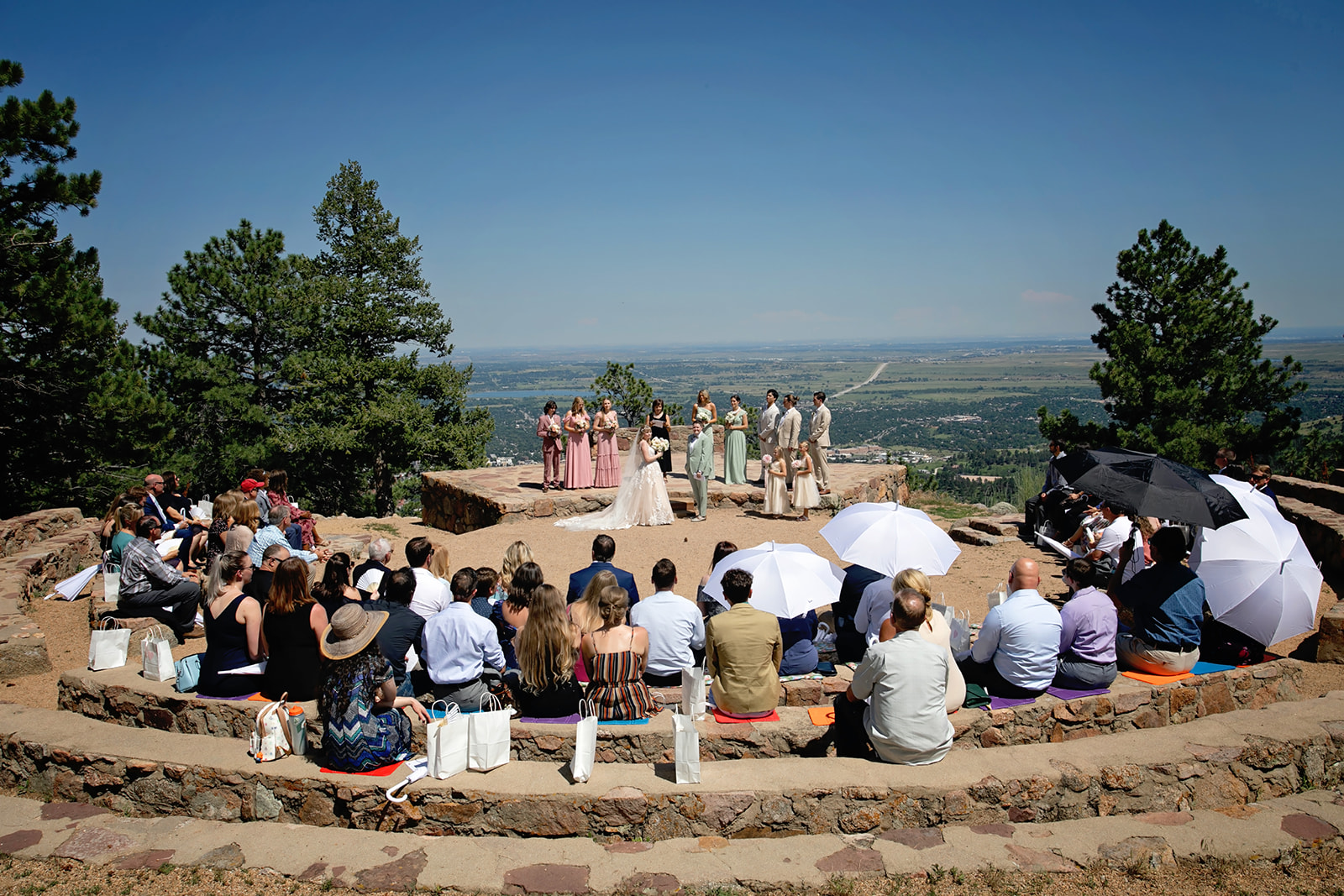 Wedding ceremony at Sunrise Amphitheater