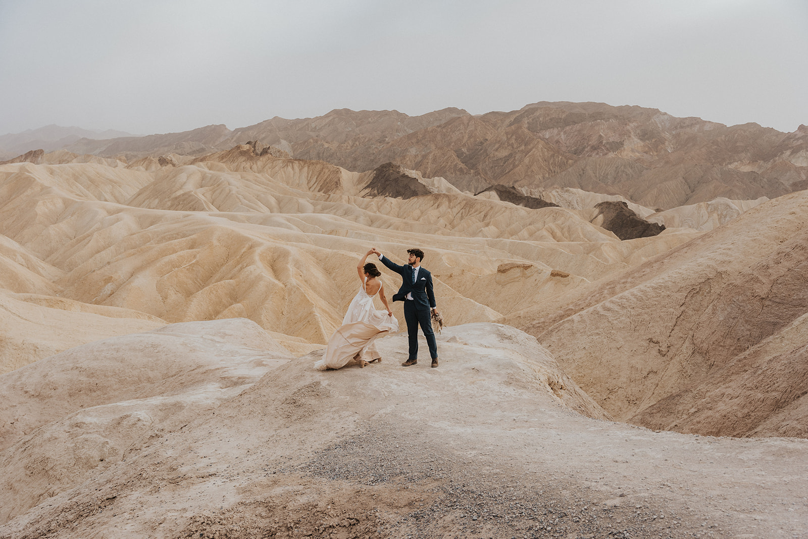 Death Valley elopement couples dancing 