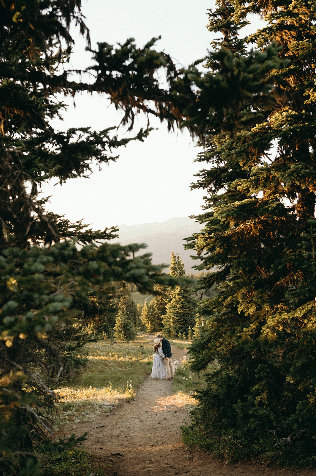 Engagement session in the mountains of manning park