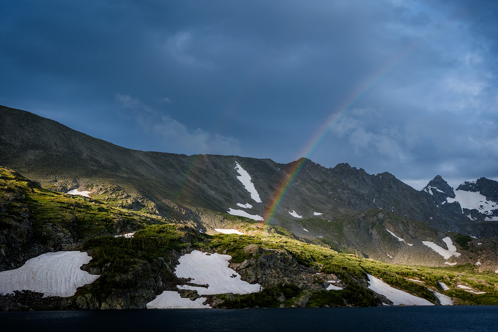 A double rainbow covers the couple while they get dressed for their wild wedding ceremony.