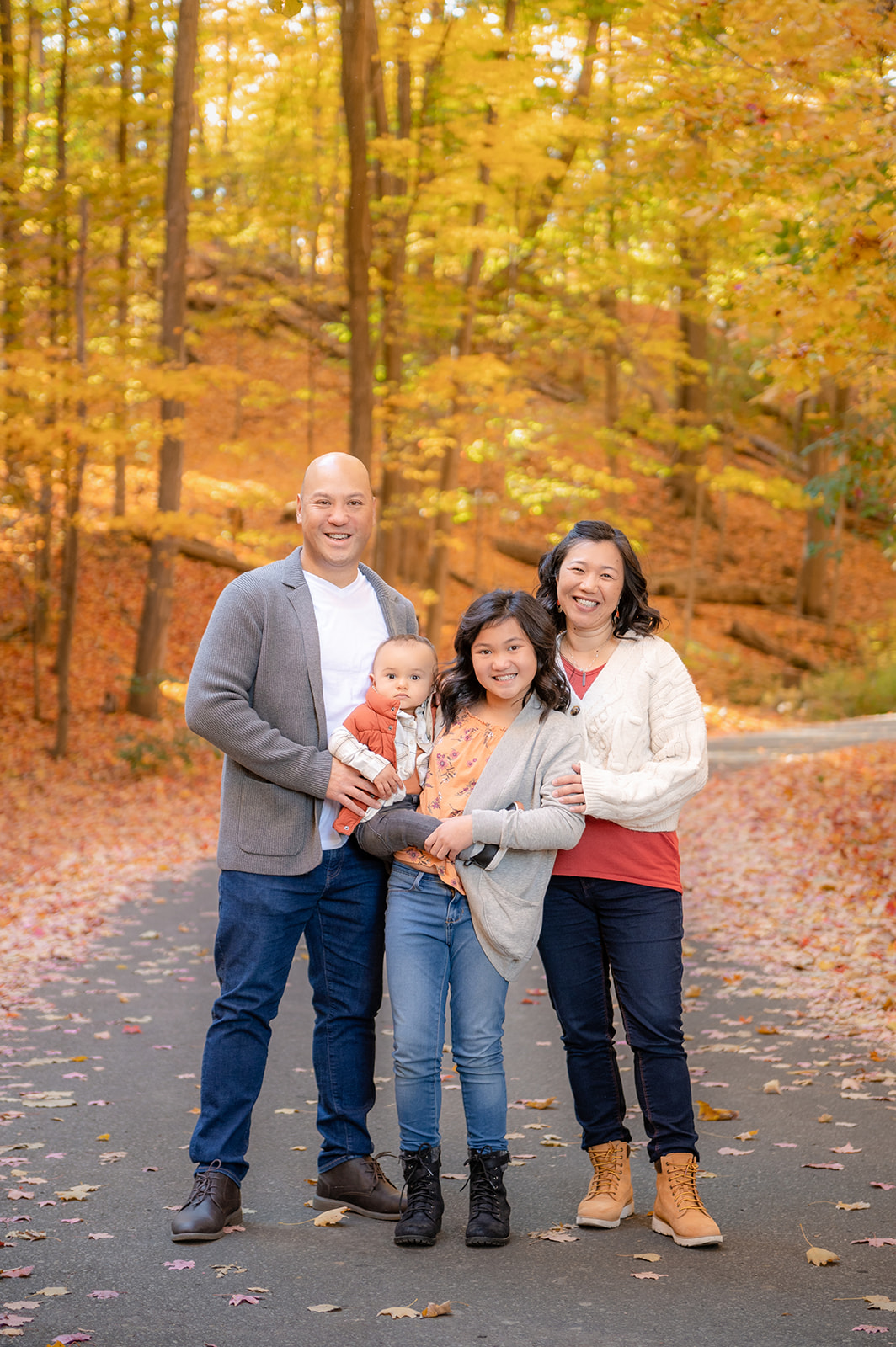 A family photo session in North York