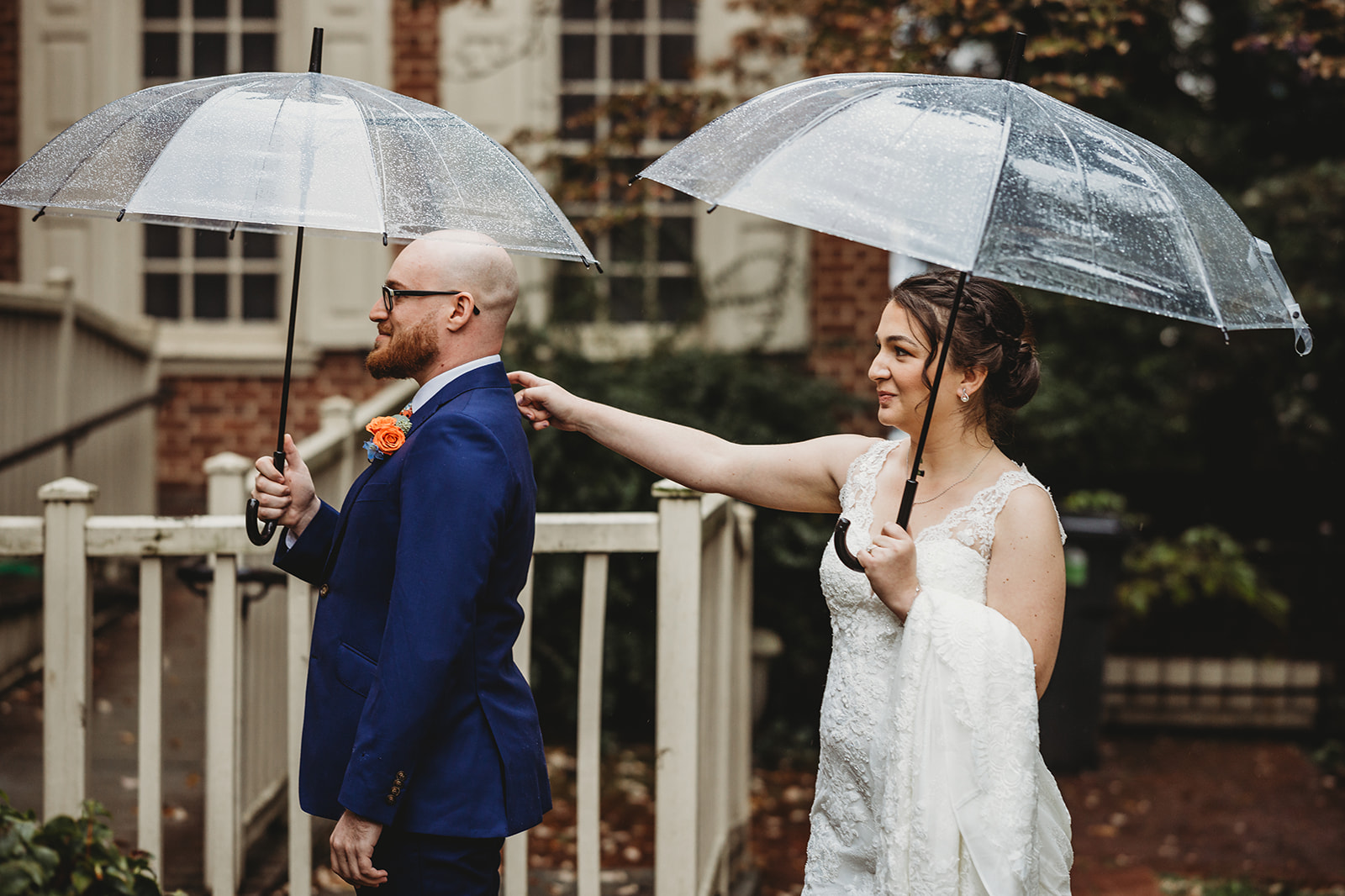 rainy fall wedding Philadelphia Cescaphe Downtown Club Pennsylvania fine art timeless photographer