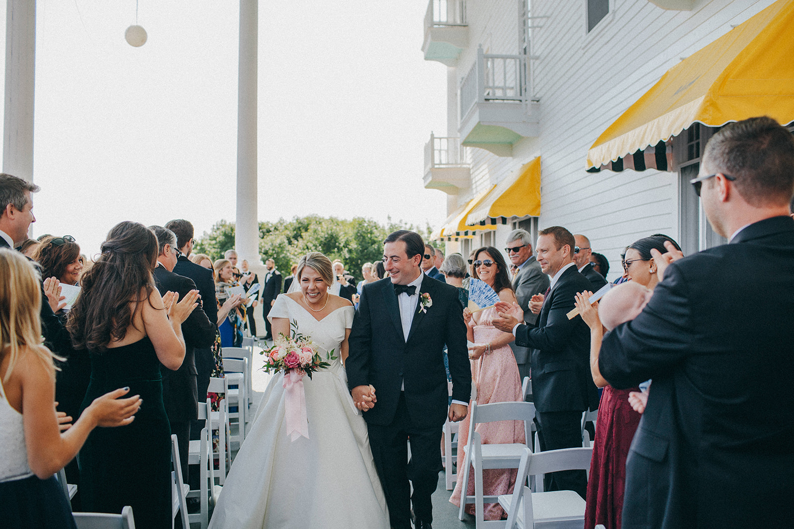 Joyful documentary wedding photographs with style from the Grand Hotel in Northern Michigan