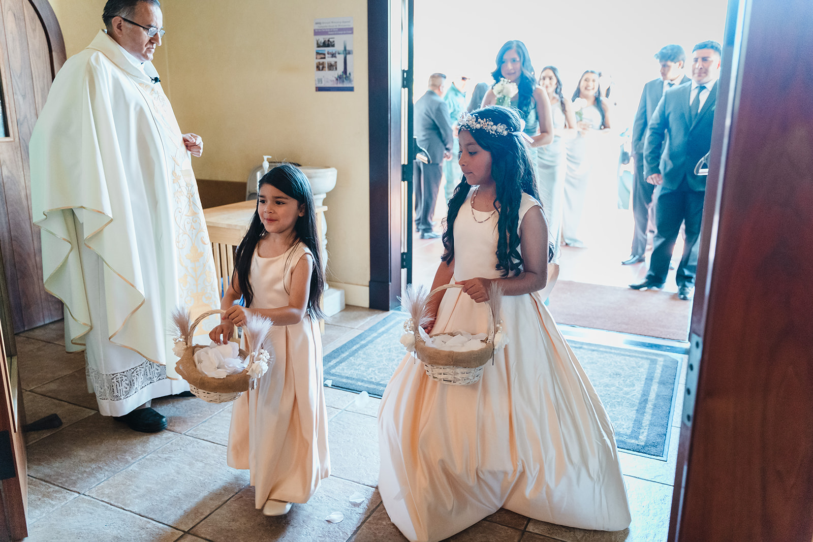 Breathtaking church ceremony capturing the essence of Nallely and Ansony's wedding, showcasing the couple's joy and the 