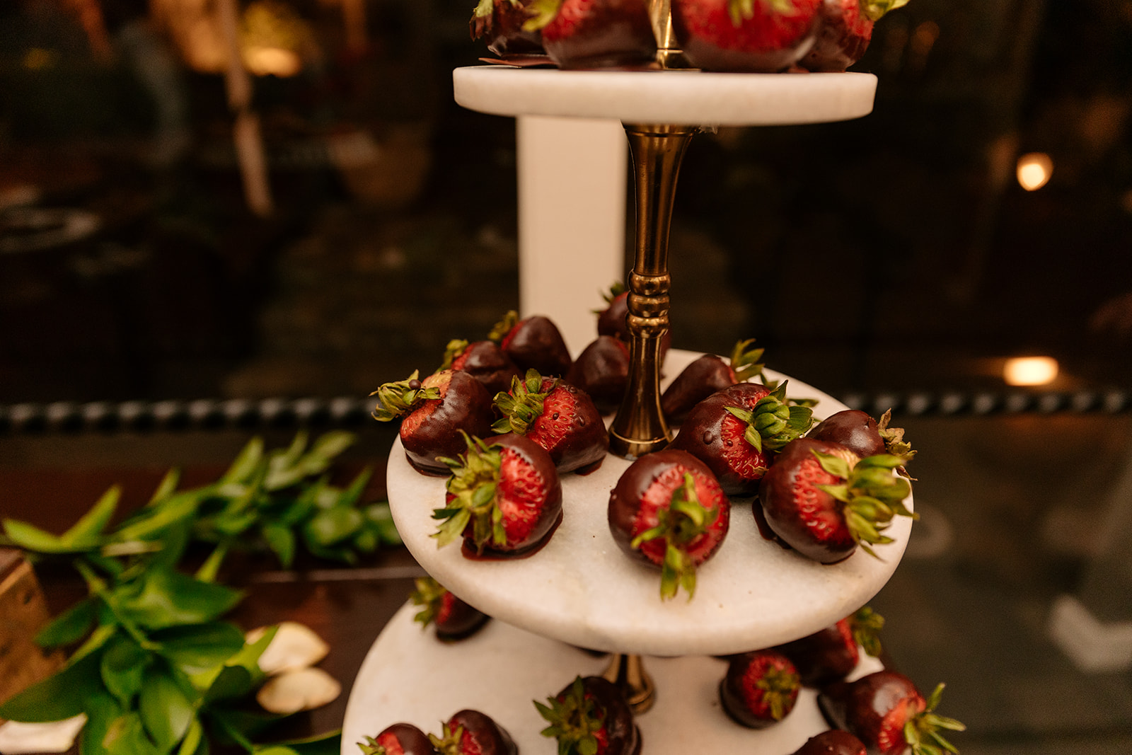 the perry house wedding monterey california wedding reception food ideas wedding favors strawberries smores 