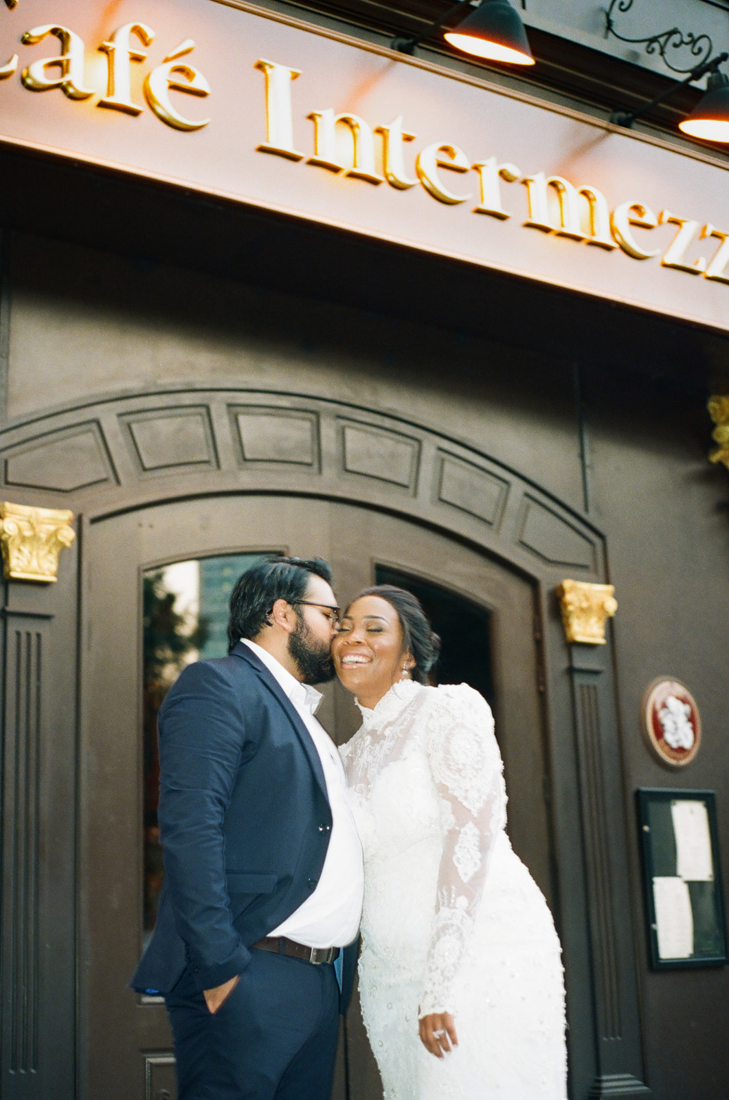 Atlanta Cafe Intermezzo film wedding photos