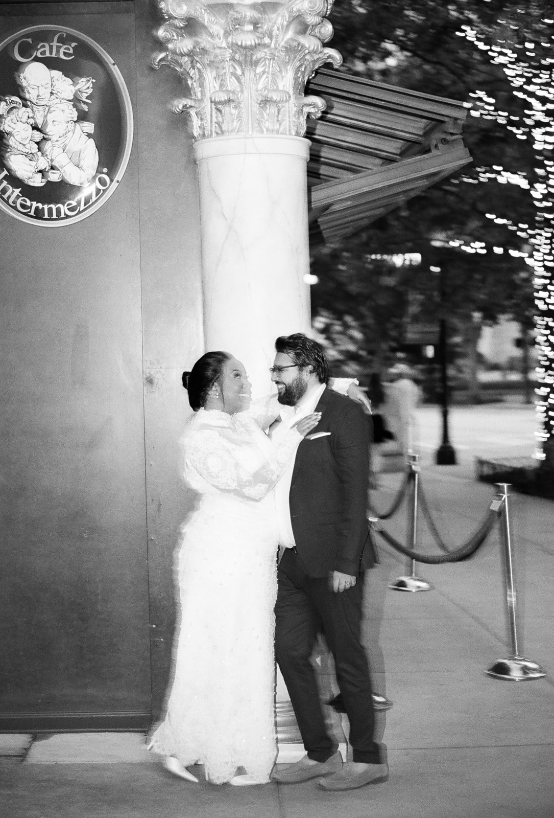 Atlanta Cafe Intermezzo film wedding photos