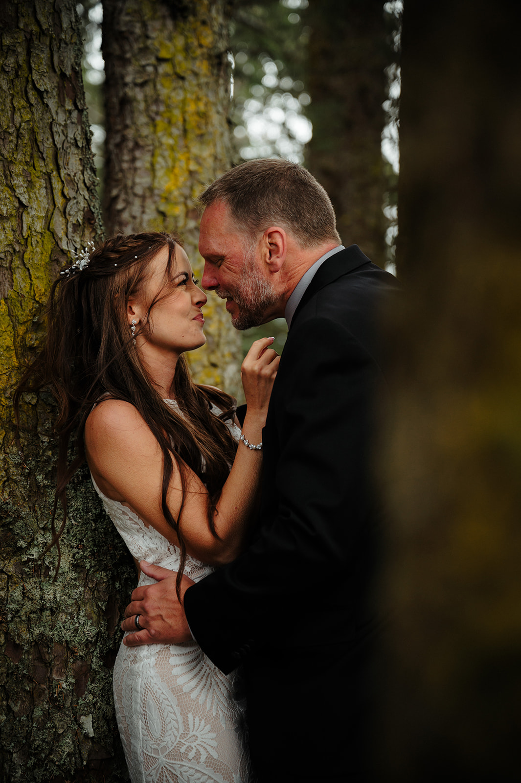 Romantic and intimate forest elopement in juneau alaska