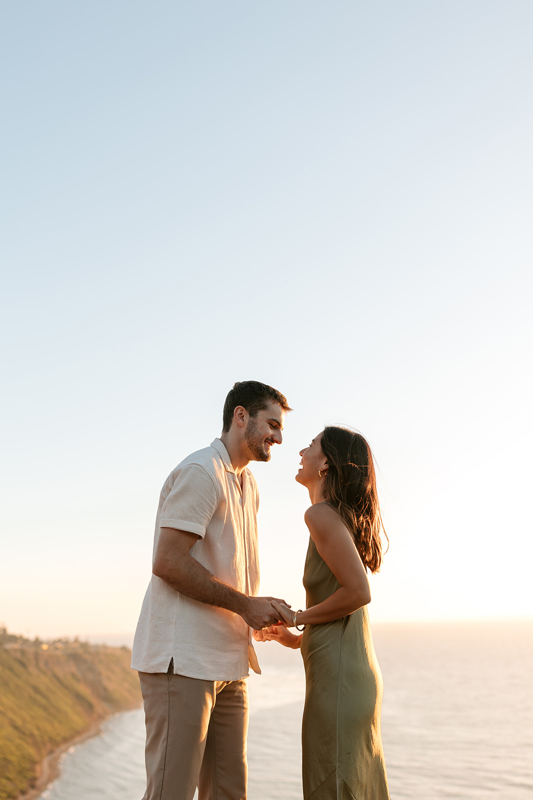 cliffside proposal engagement session palos verdes california socal  photography ideas couples poses ideas outfits