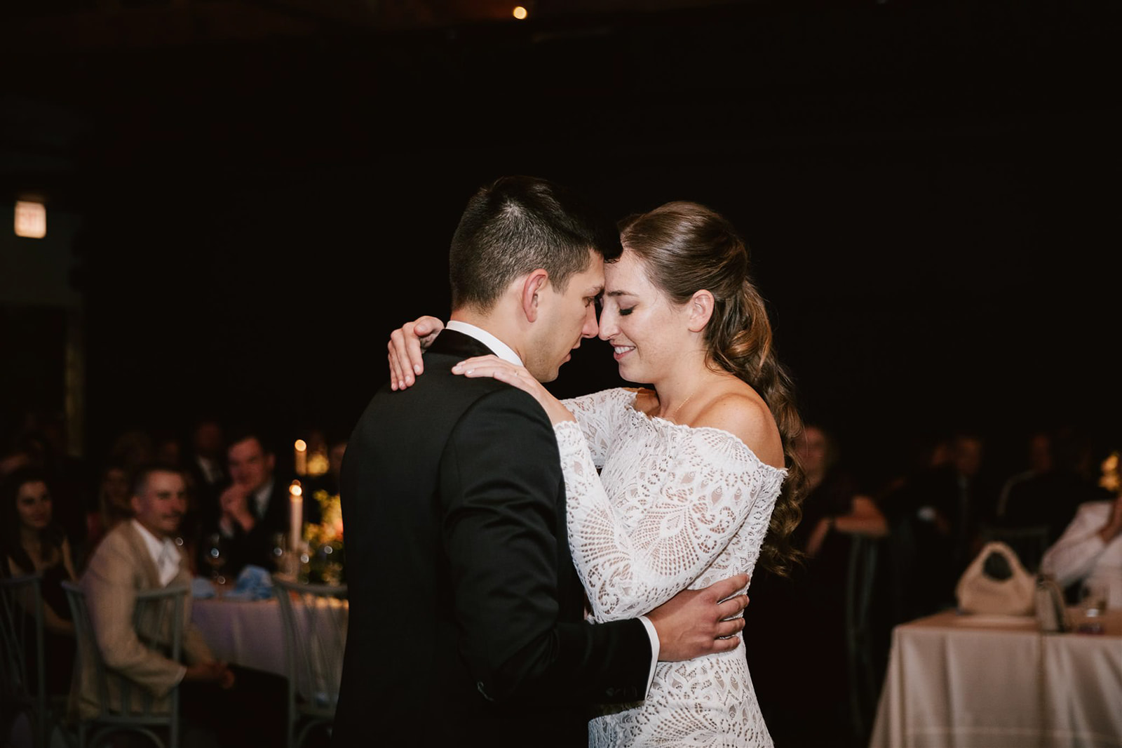 Bride and groom's magical first dance at Walden Chicago, radiating love and joy.