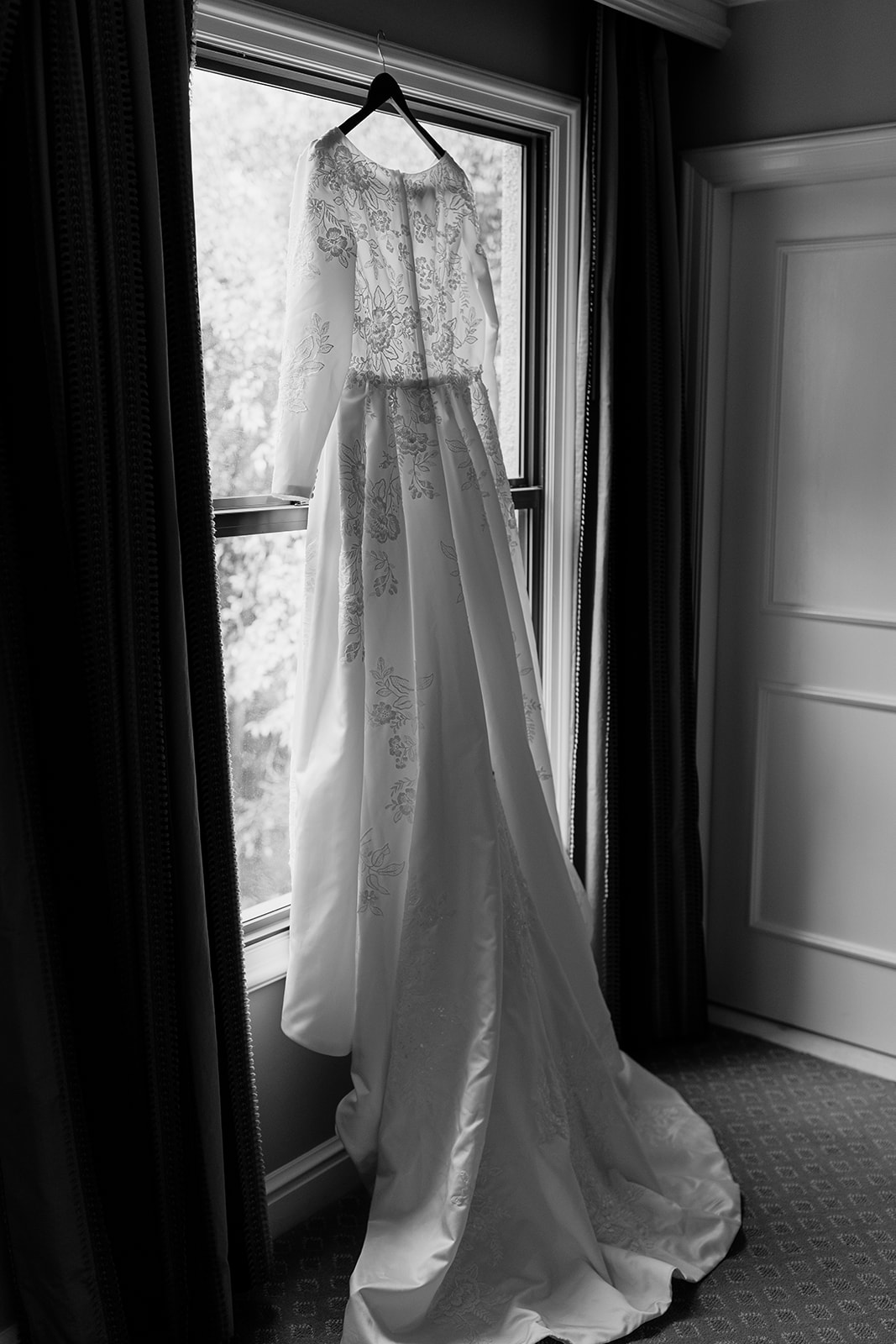Wedding dress window shot