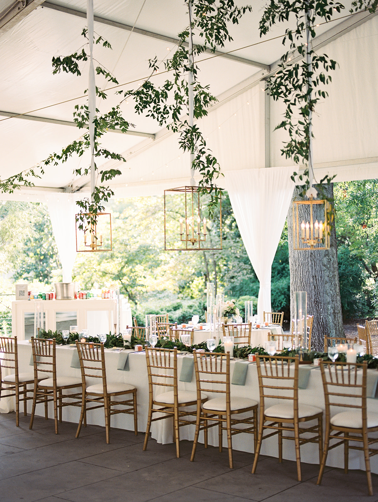 Tented reception at VanLandingham Estate Wedding in Charlotte