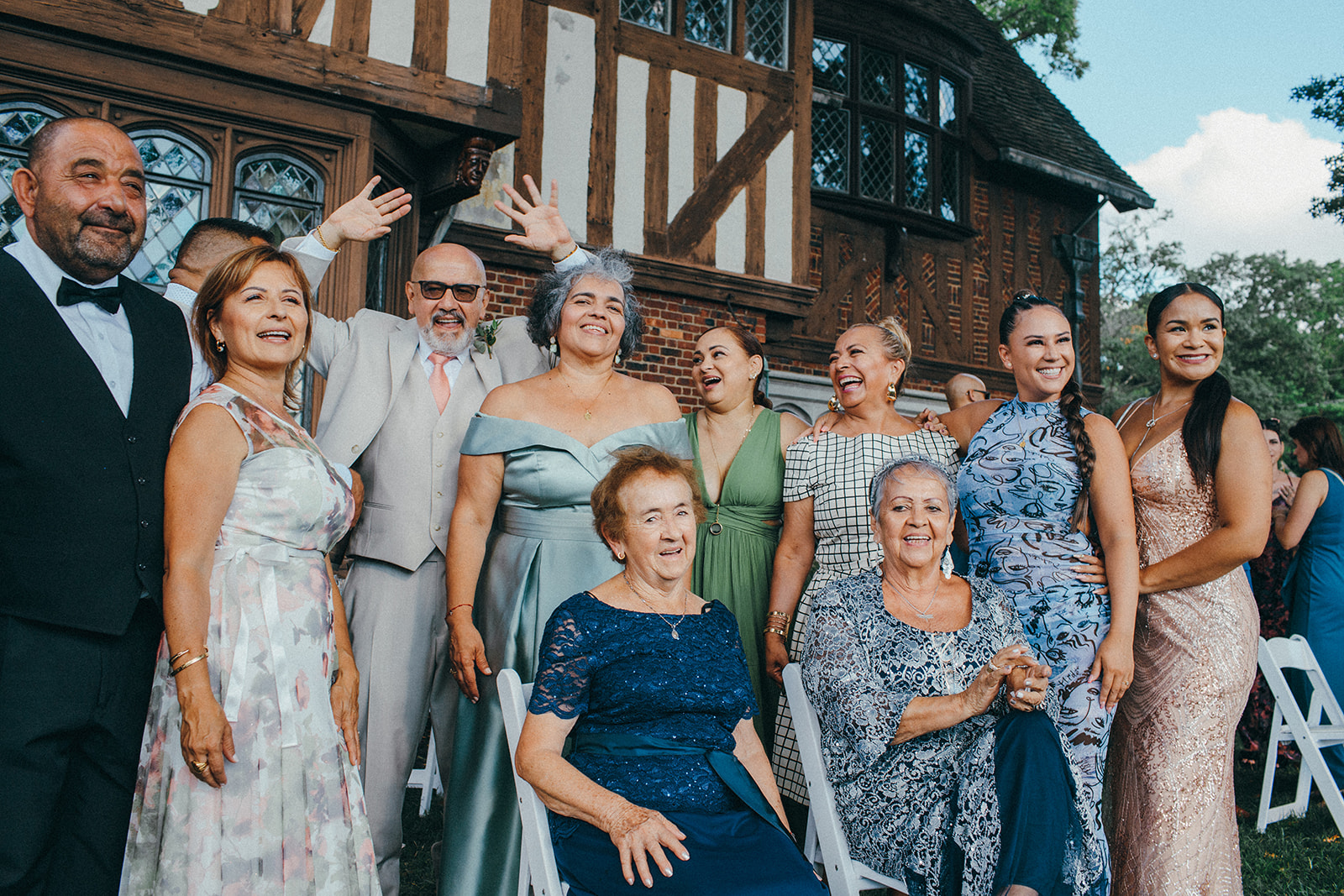 How to have fun, not stiff, wedding family portraits 