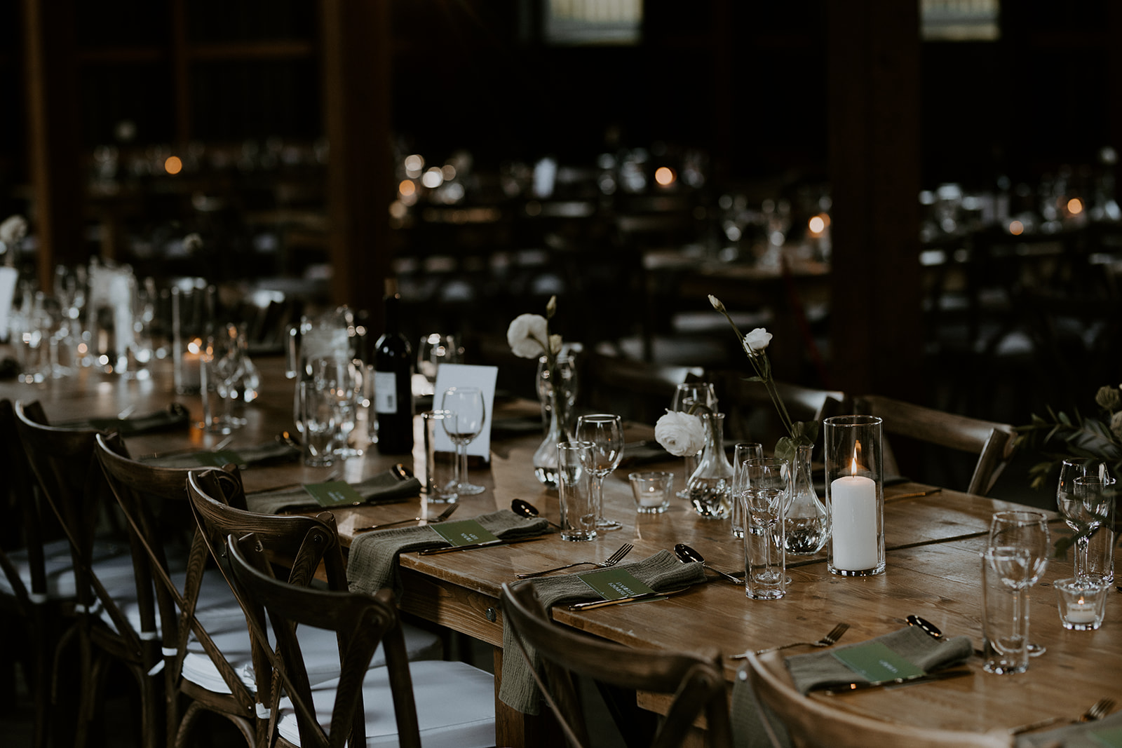 Modern and Rustic table decor Vancouver Wedding