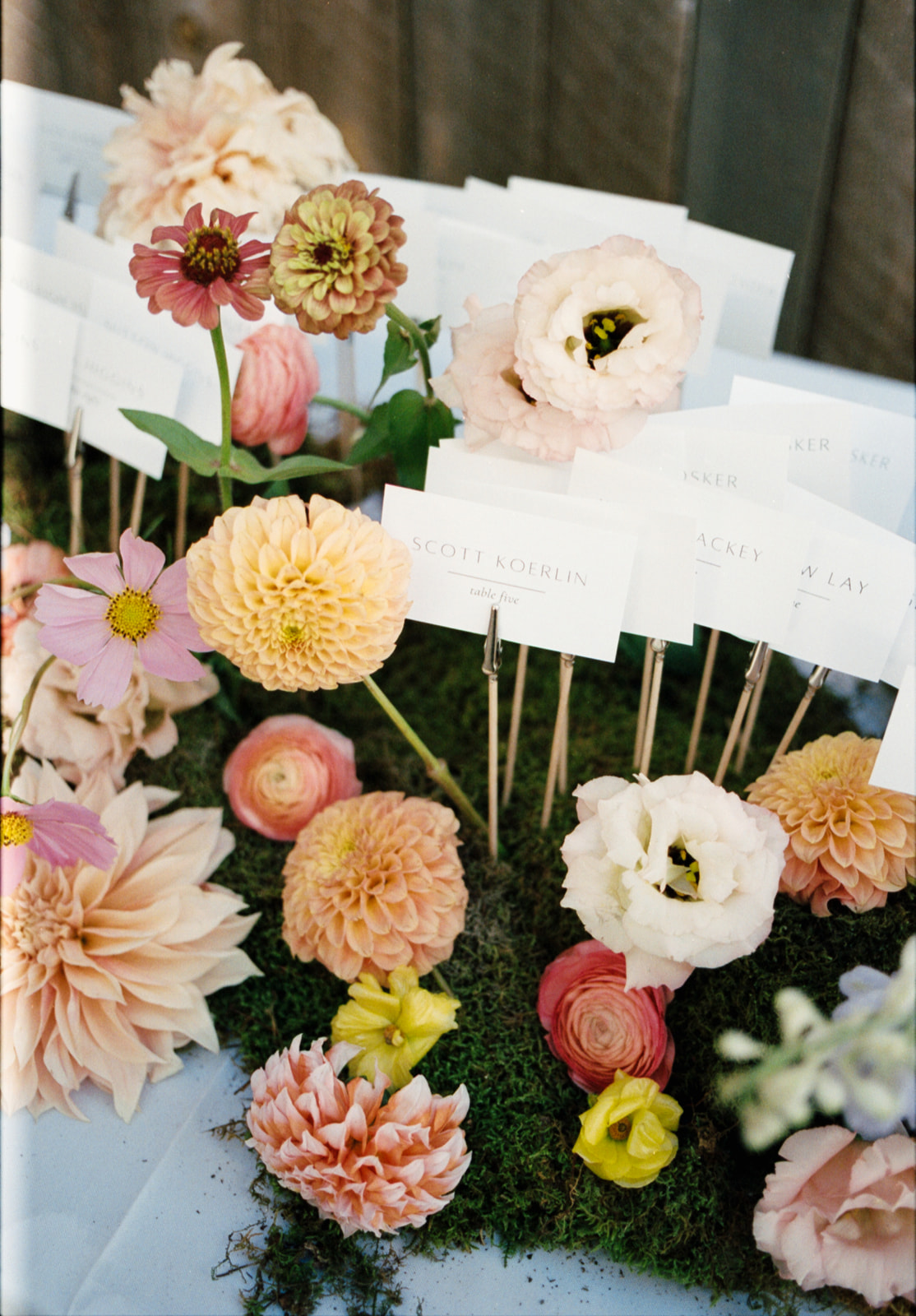 Flower Heavy wedding. Floral seating Chart