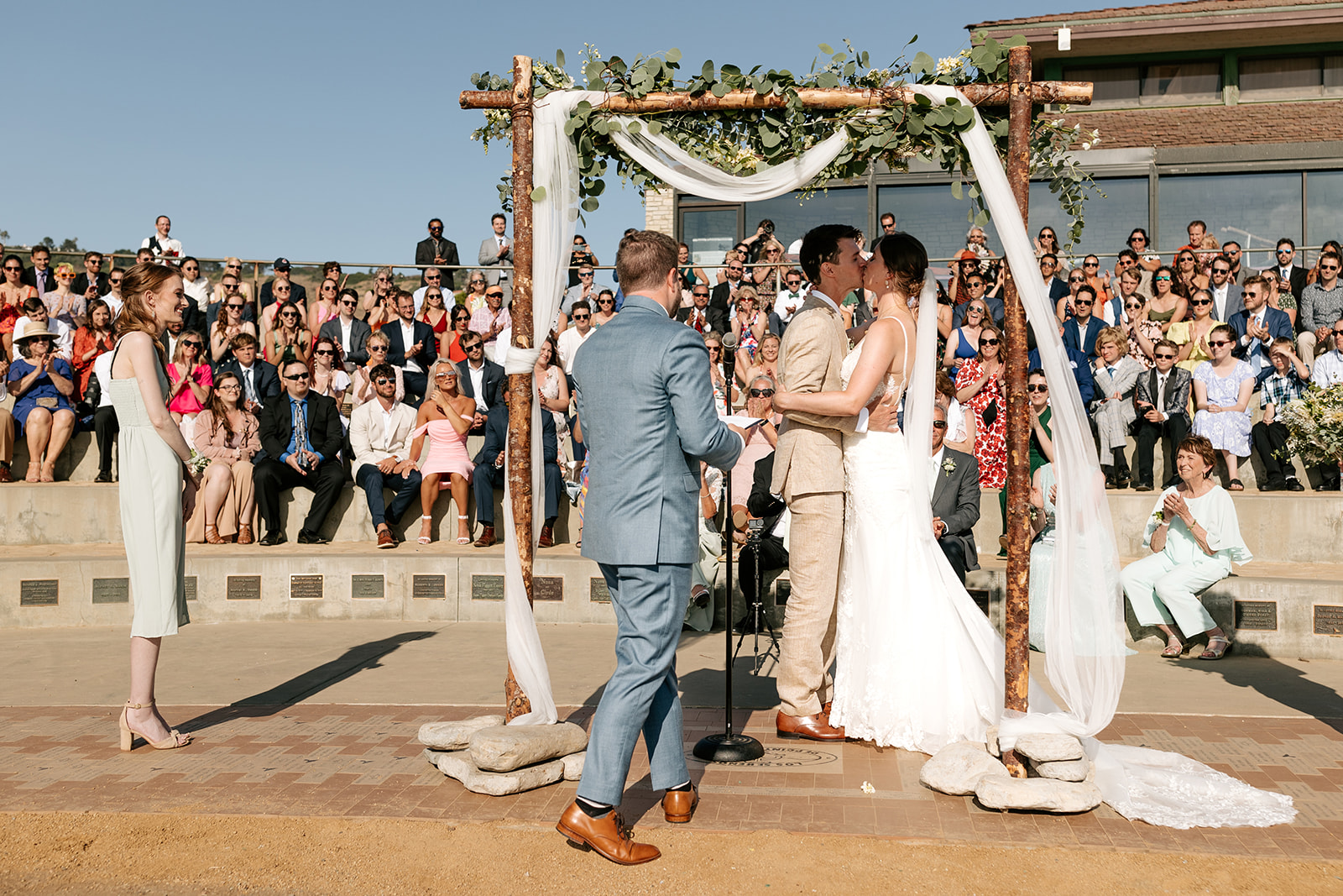 point vicente lighthouse wedding rancho palos verdes california outdoor ceremony golden hour wedding vows speech