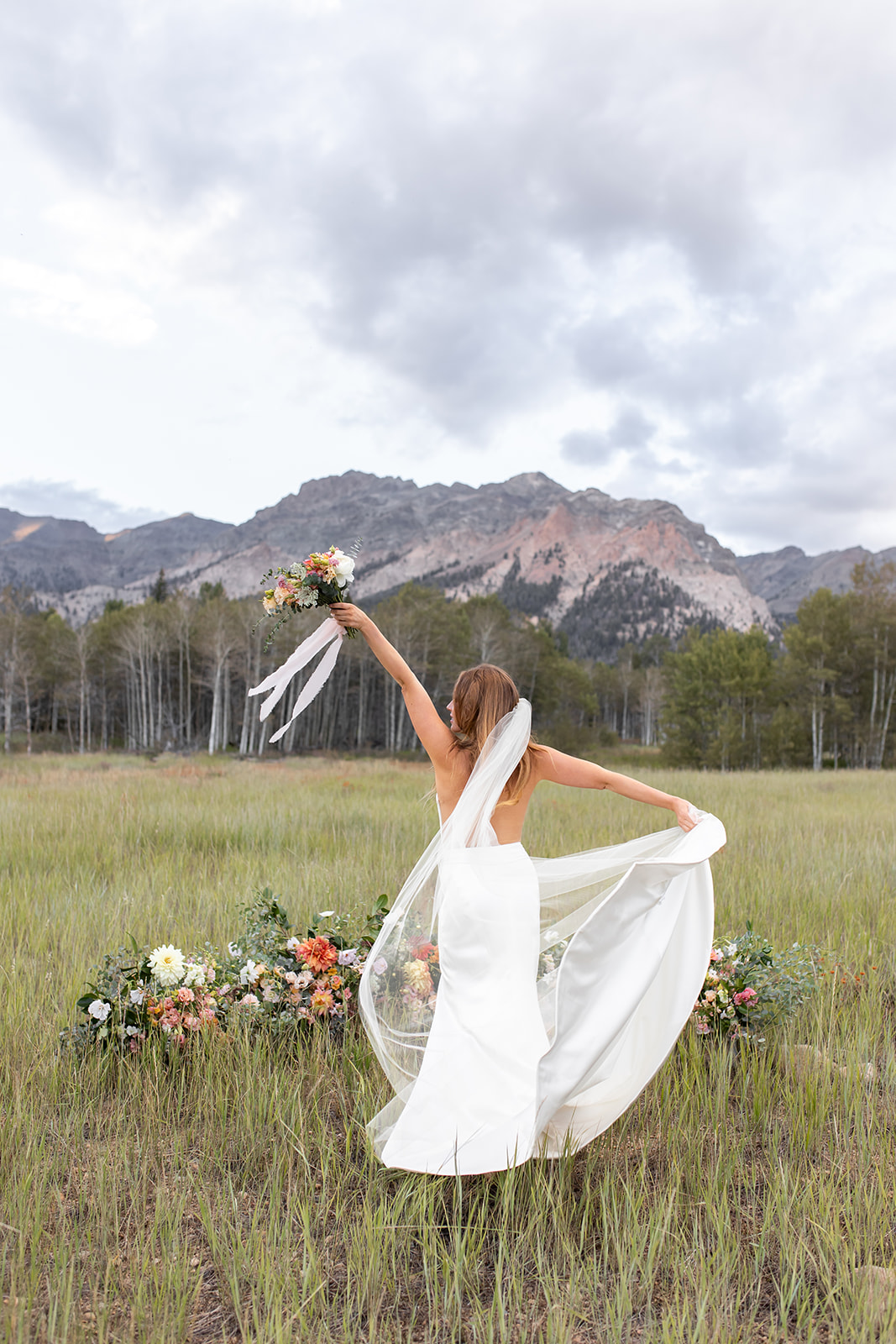 the idyllic mountains of Sun Valley make the perfect wedding backdrop