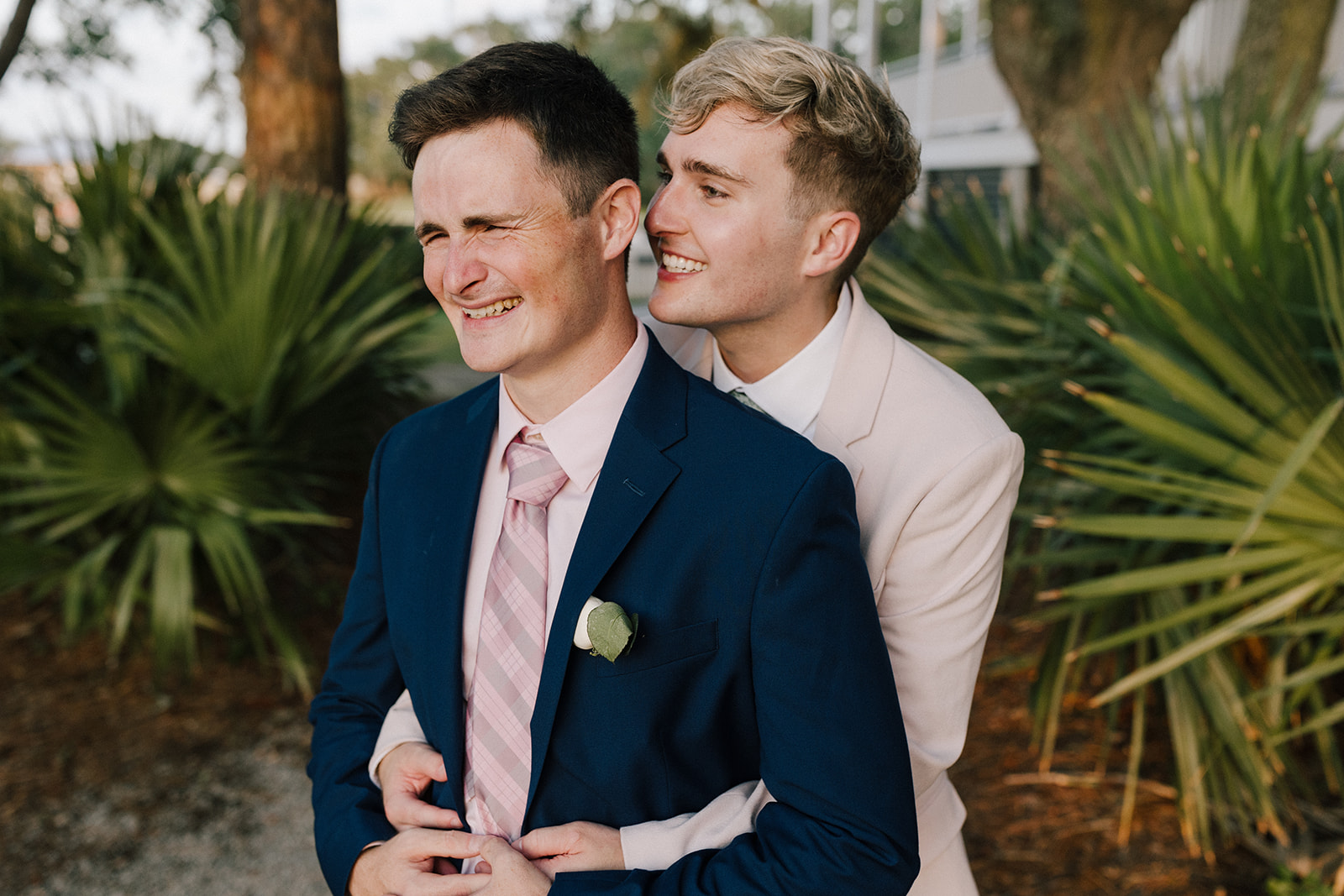 two grooms wedding portraits in Charleston SC