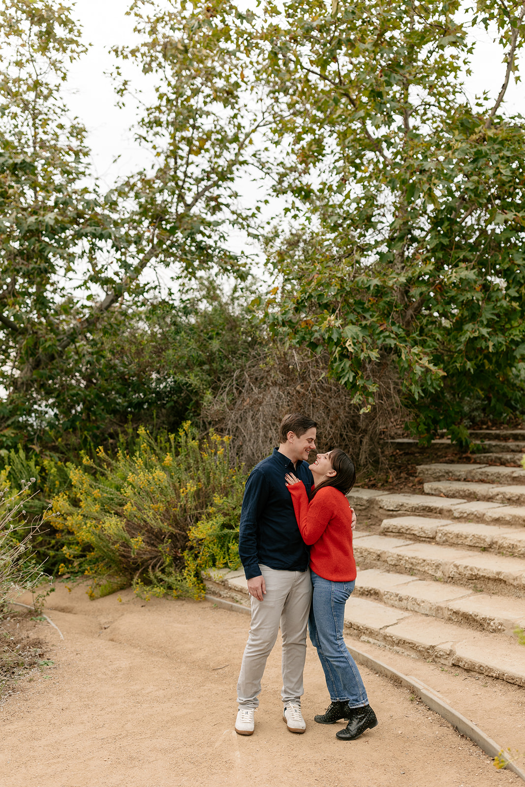 southern california socal baldwin hills park engagement surprise proposal engagement photoshoot engagement session