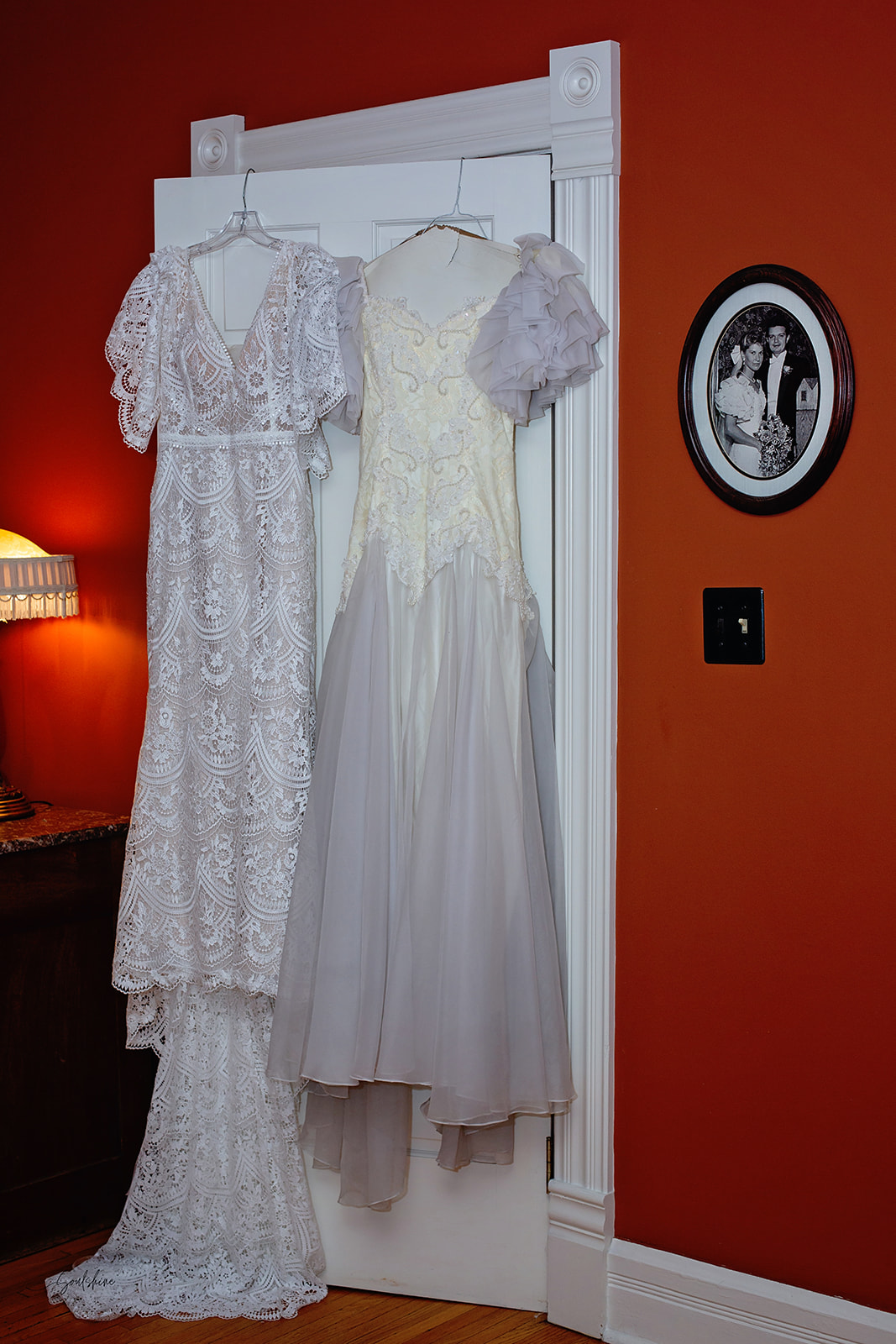 vintage wedding dresses, both mother and daughter wedding dresses