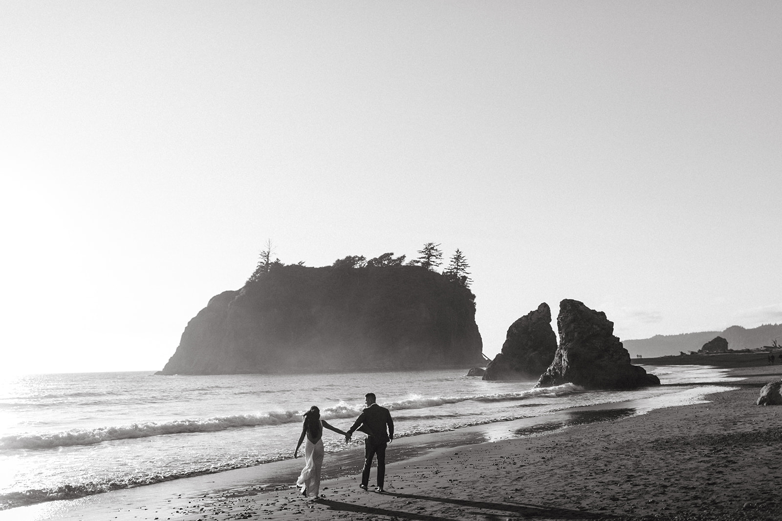 Ruby Beach Olympic National Park Lake Quinault Lodge Elopement, intimate wedding