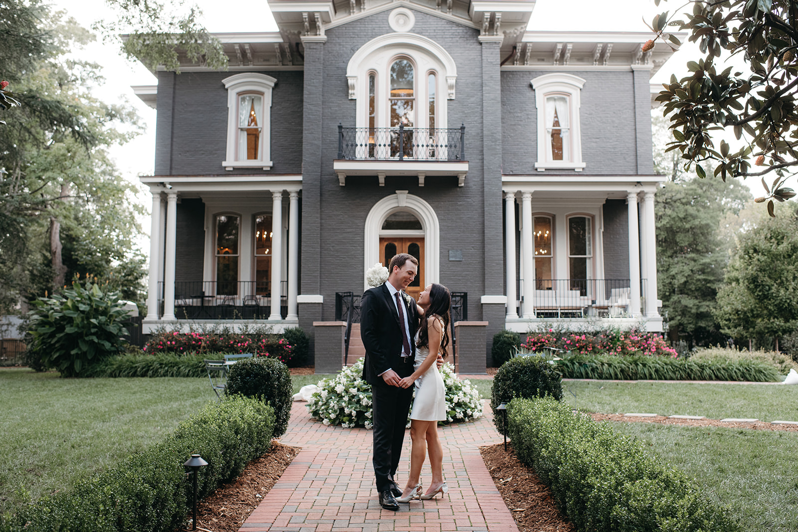 Small, Heights House wedding in downtown Raleigh. 
