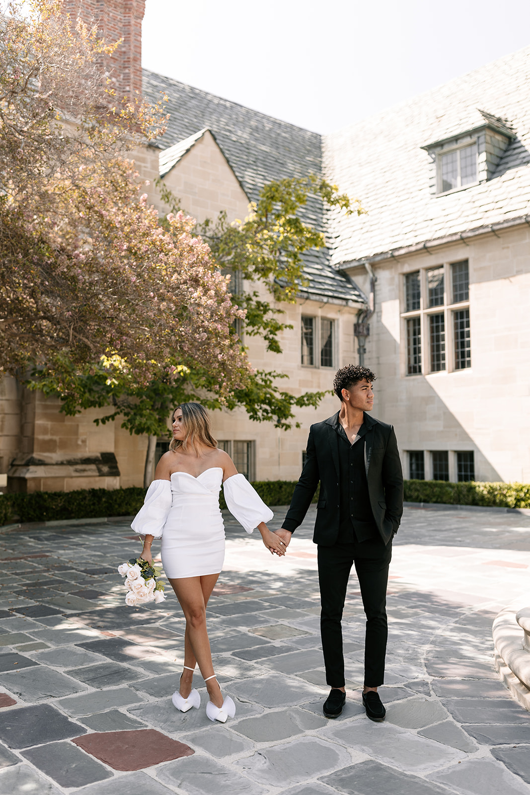 greystone mansion beverly hills los angeles southern california engagement fountain photoshoot castle photoshoot