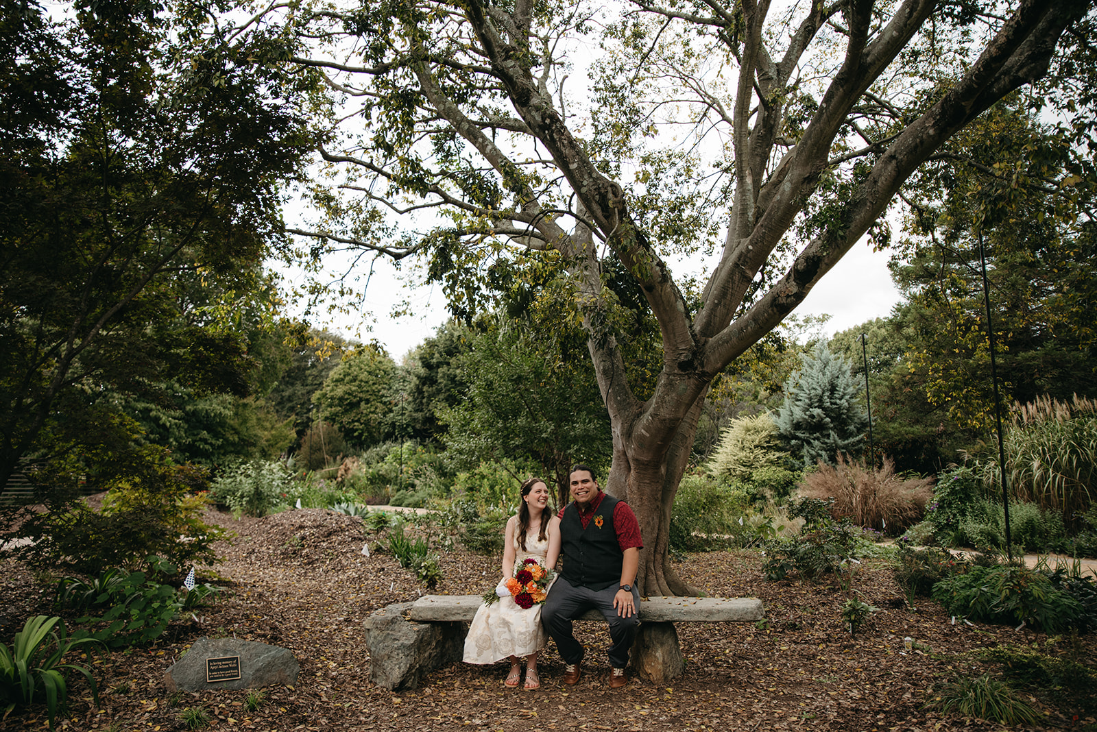 Intimate Wedding at JC Raulston Arboretum in Downtown Raleigh with Sam & Megan 