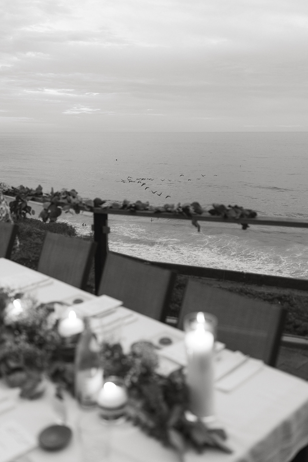 backyard beach wedding elopement encinitas southern california socal white wedding flowers wedding table decor candles