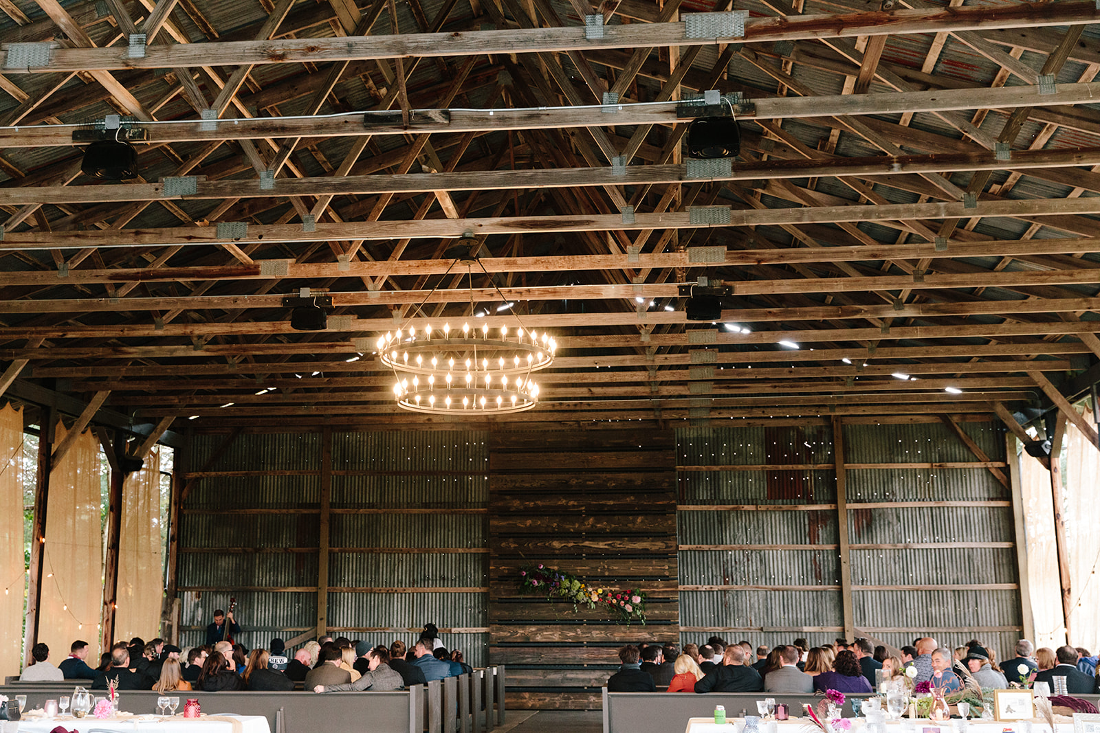Black Sheep Shelter wedding with guests