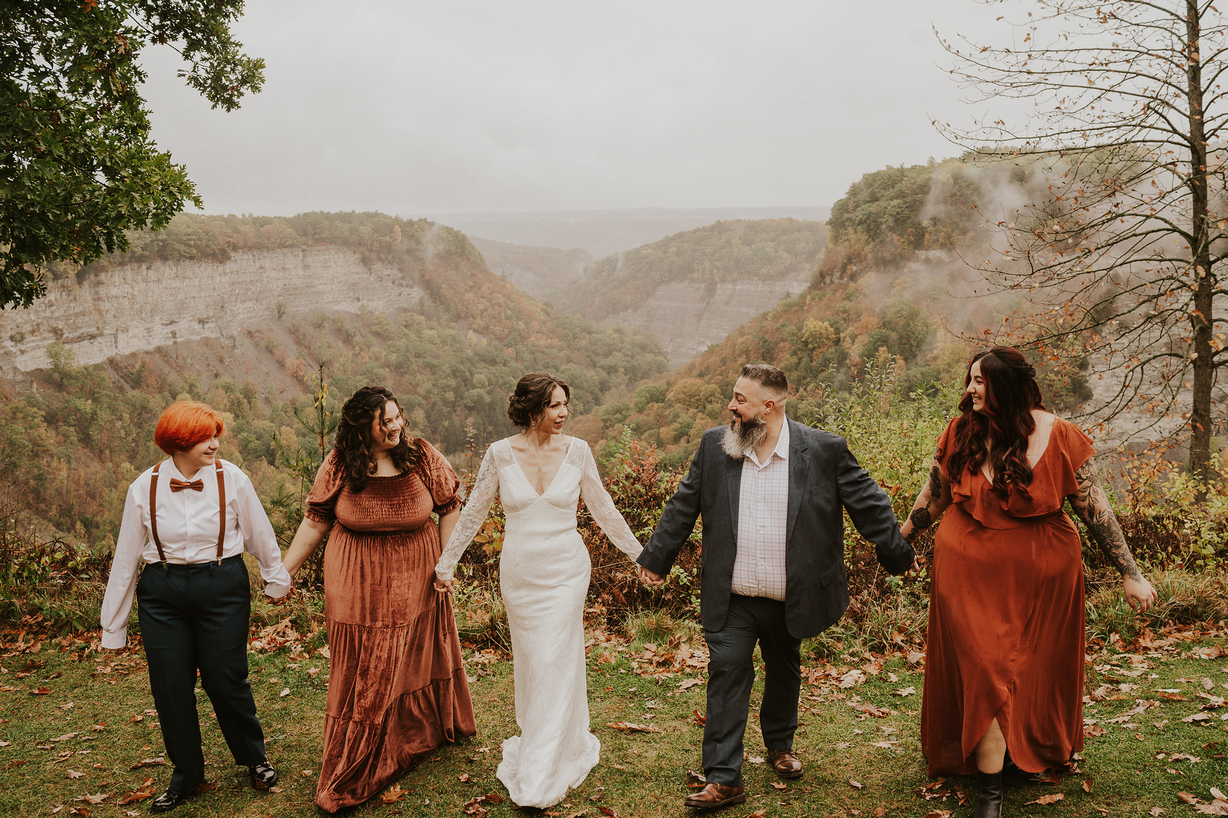 vow renewal at letchworth state park in upstate ny