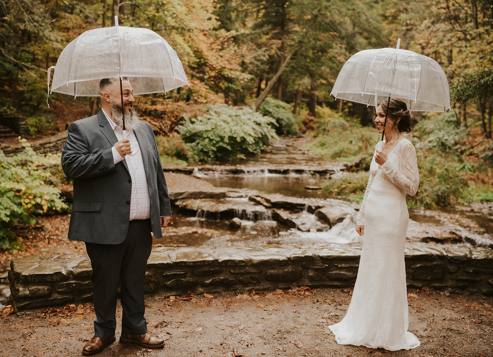 vow renewal at letchworth state park in upstate ny